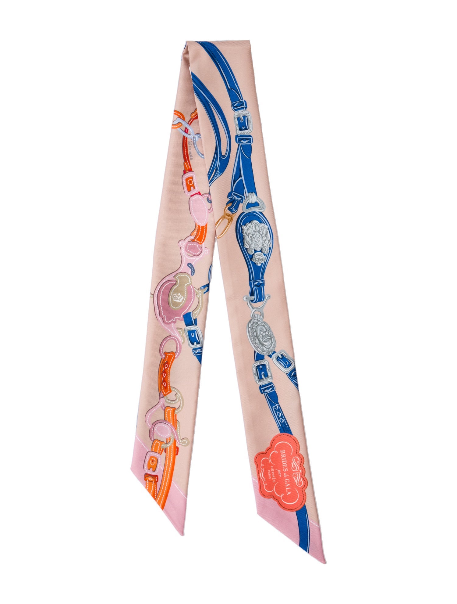 Hermès Brides de Gala Silk Twilly Scarf