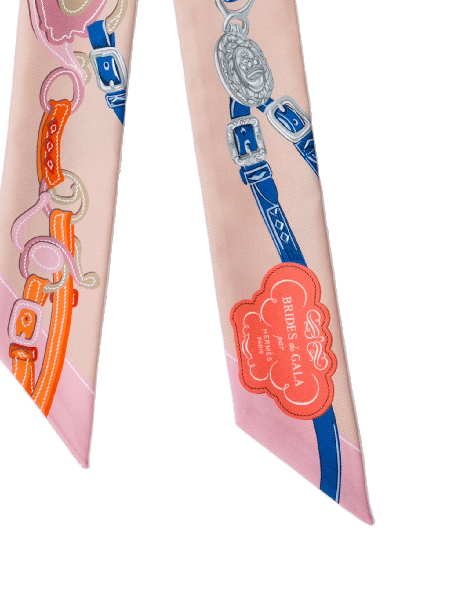 Hermès Brides de Gala Silk Twilly Scarf