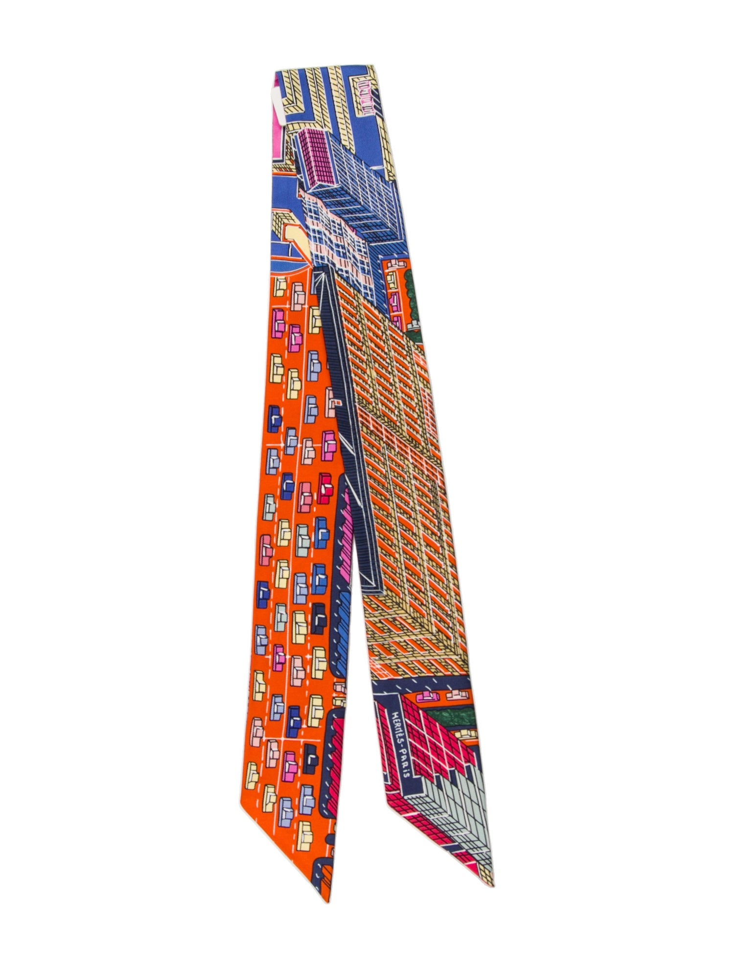 Hermès Pantin City Silk Twilly Scarf w/ Tags