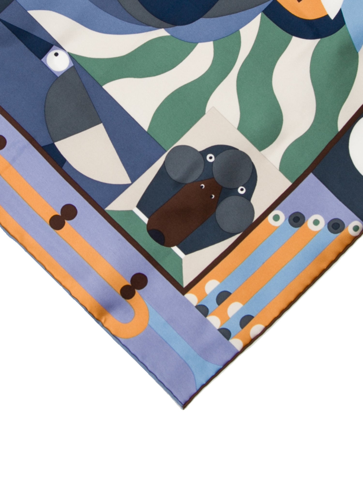 Hermès Parade en Fanfare Silk Scarf