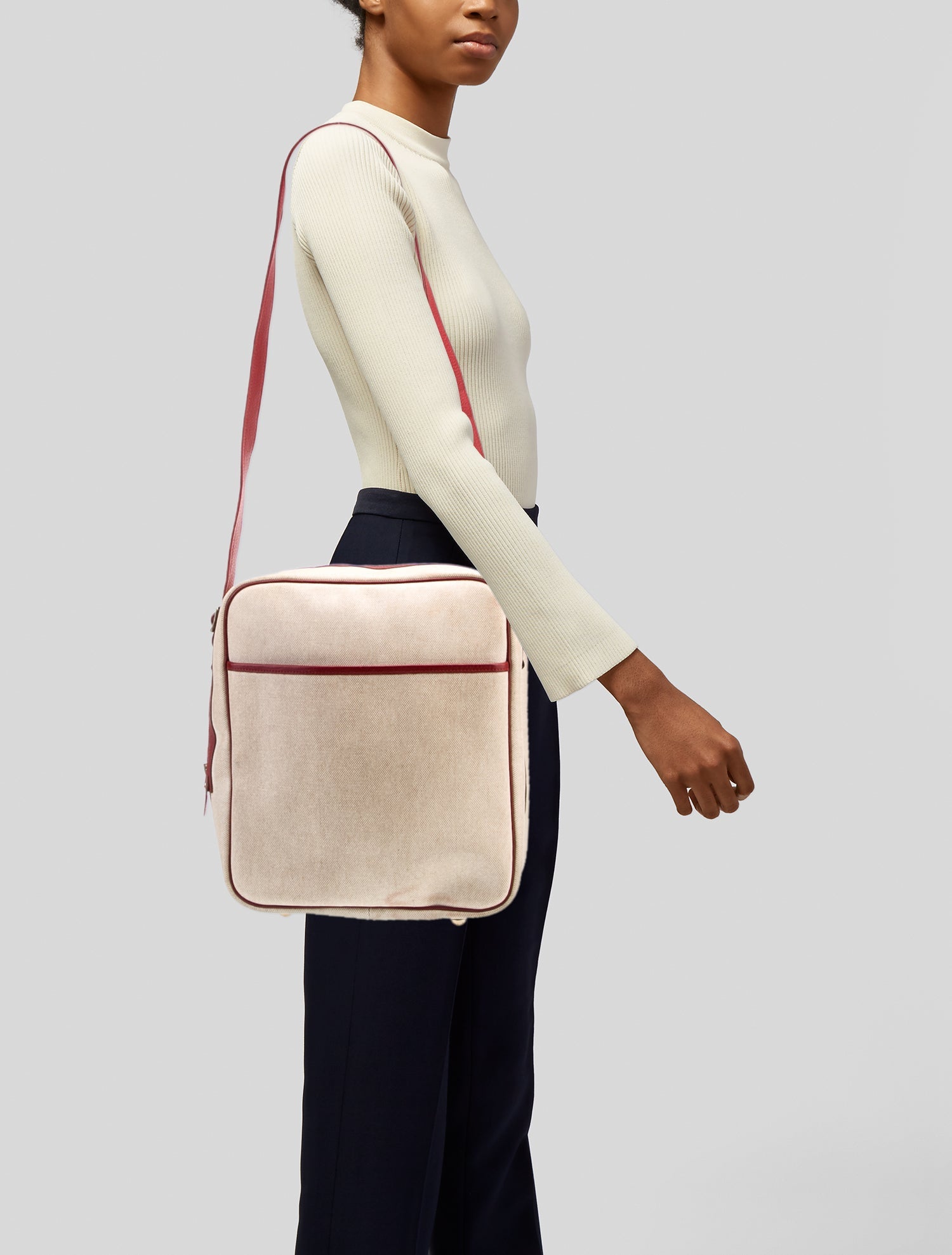 Hermès Toile H & Clemence Victoria Messenger