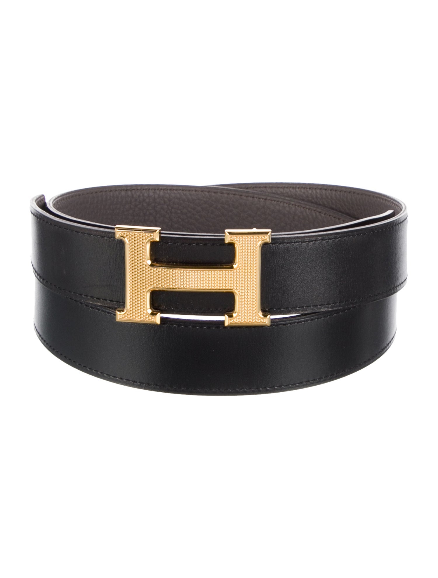 Hermès Reversible 32 mm H Guilloché Belt Kit