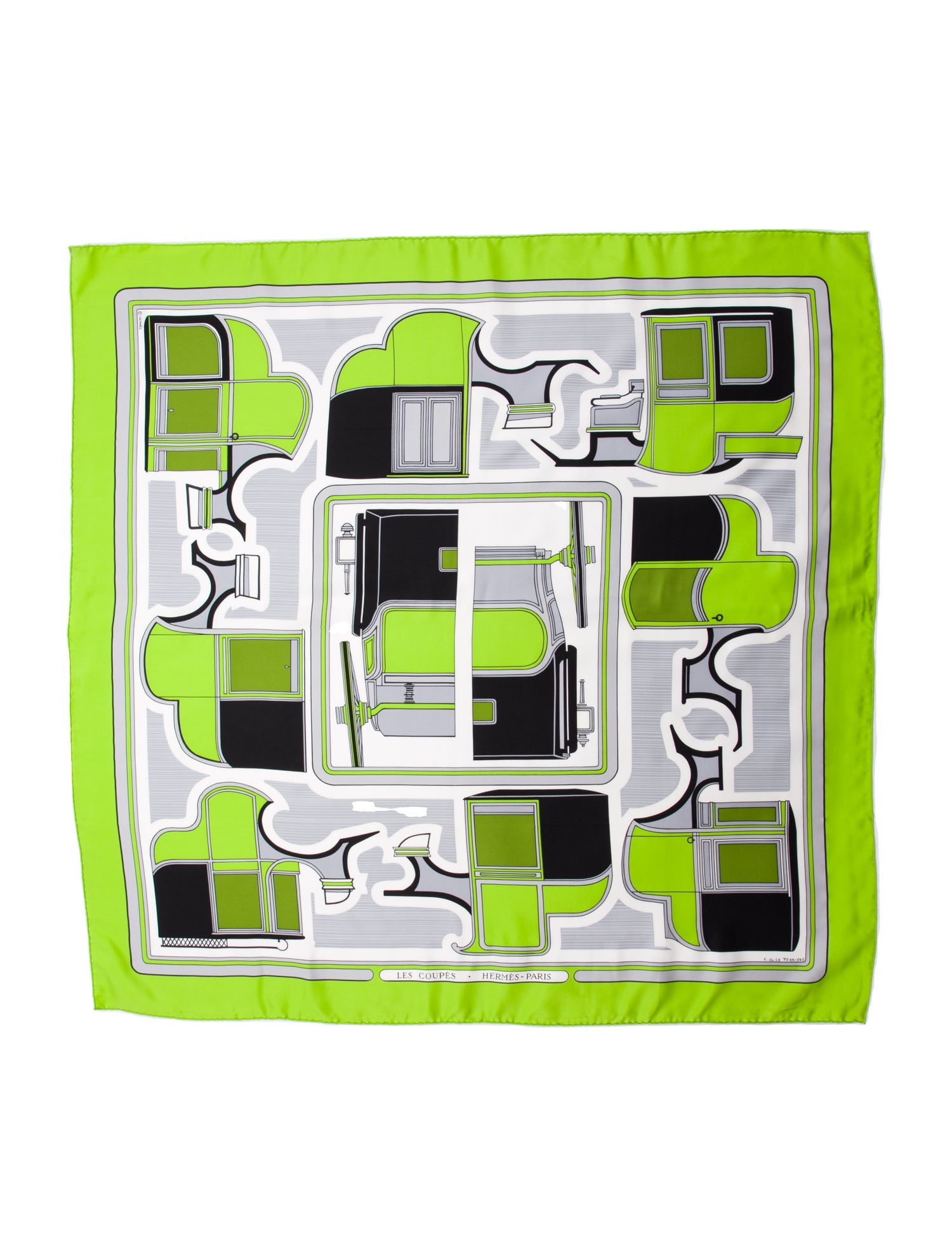 Hermès Les Coupes Silk Scarf