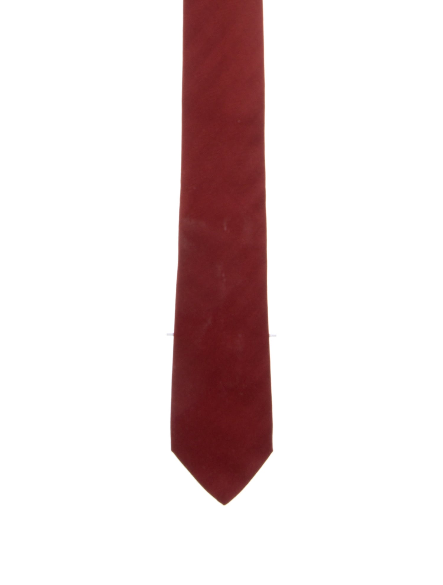 Hermès Red Pattern Print Tie