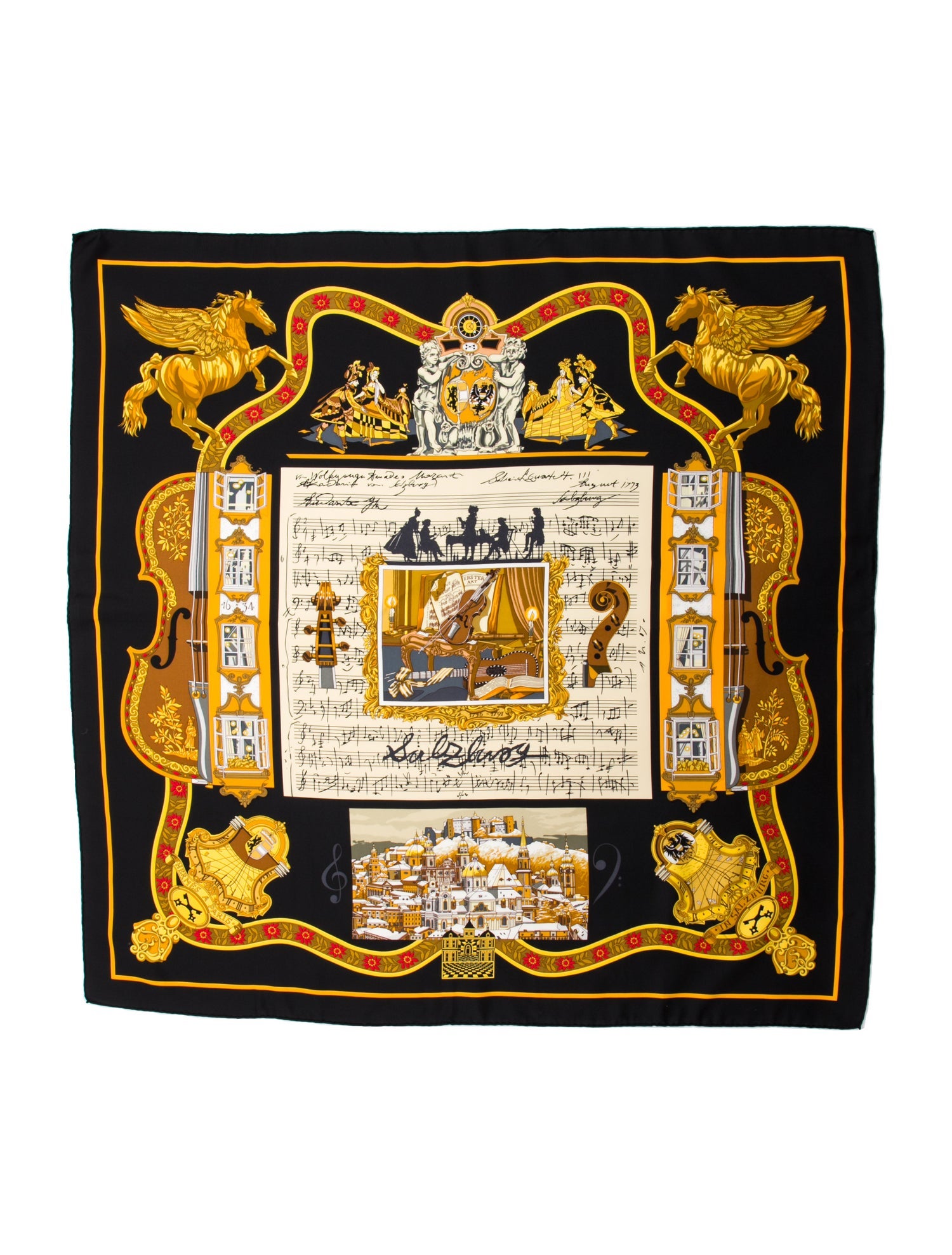 Hermès In Salzburg Silk Scarf