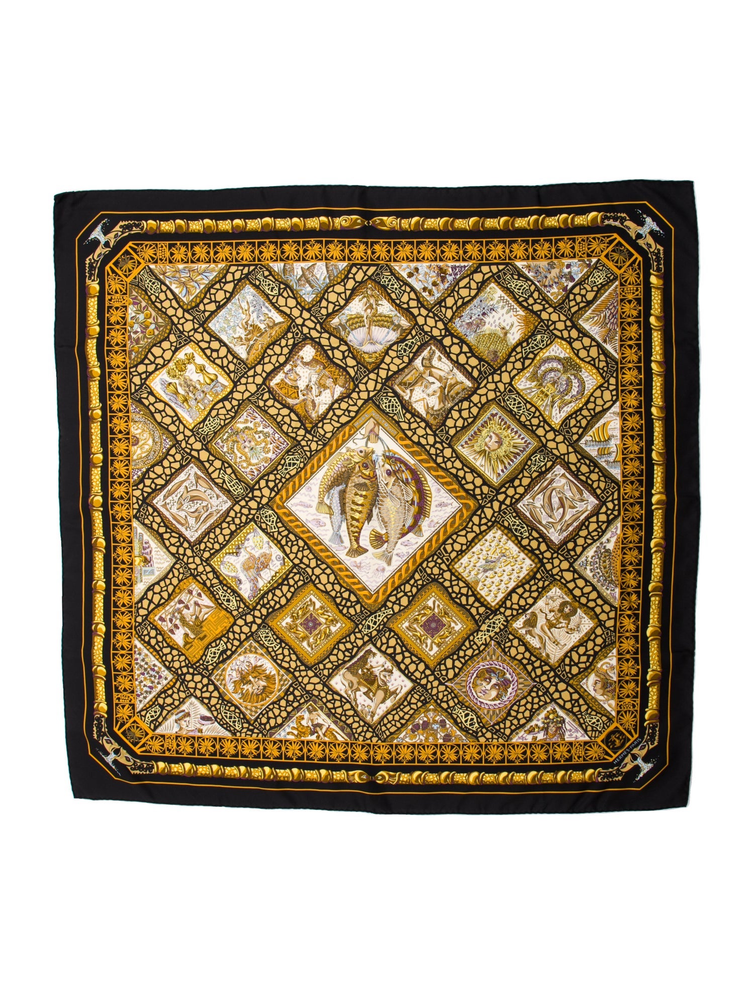 Hermès Mare Nostrum Silk Scarf