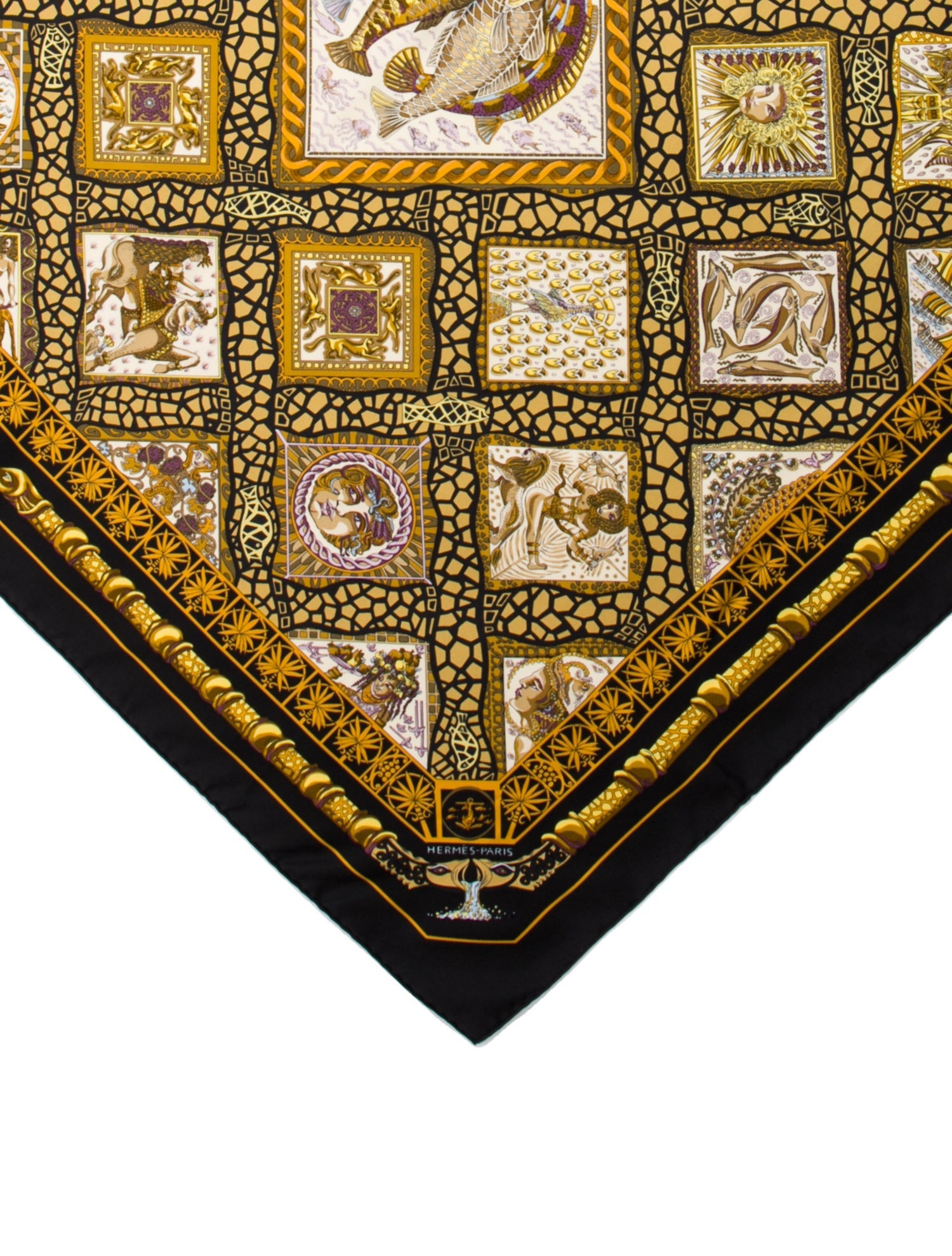 Hermès Mare Nostrum Silk Scarf