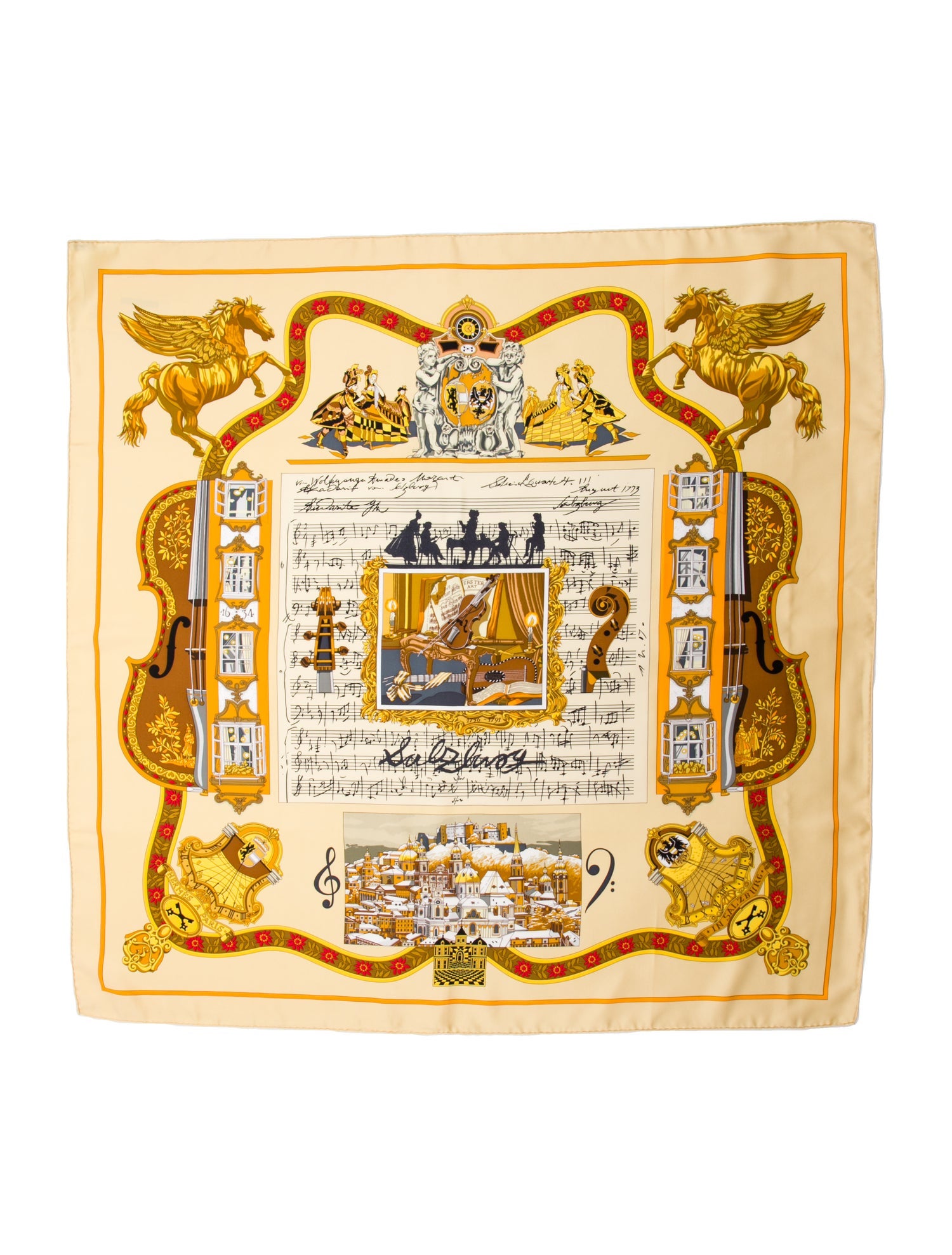 Hermès In Salzburg Silk Scarf