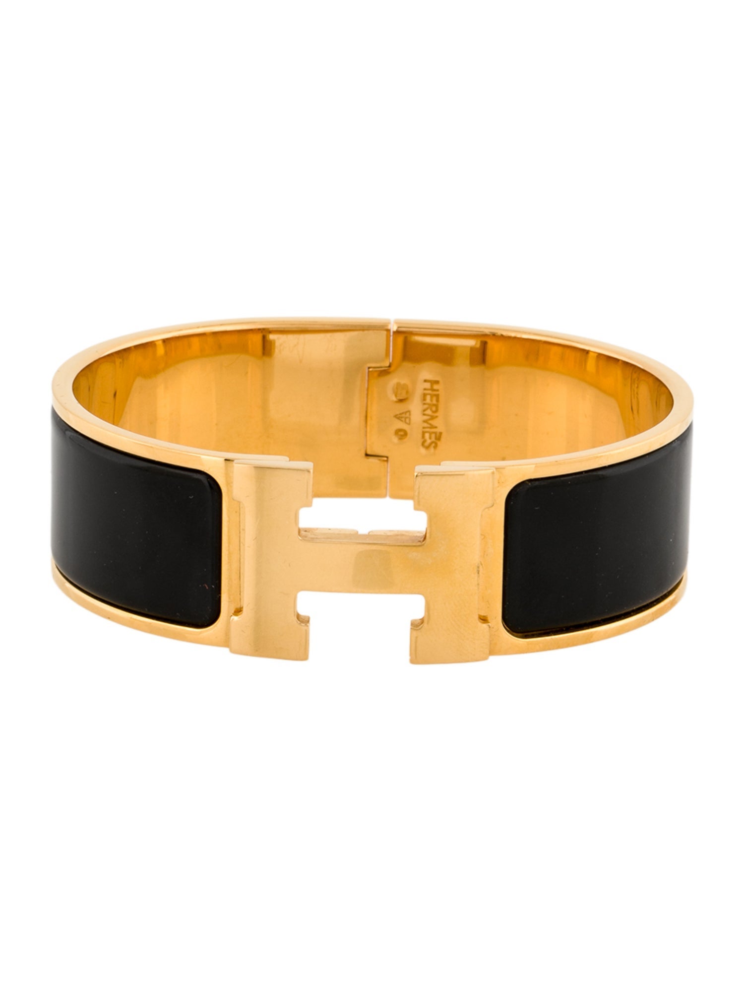 Hermès Clic Clac H Enamel Bangle Bracelet