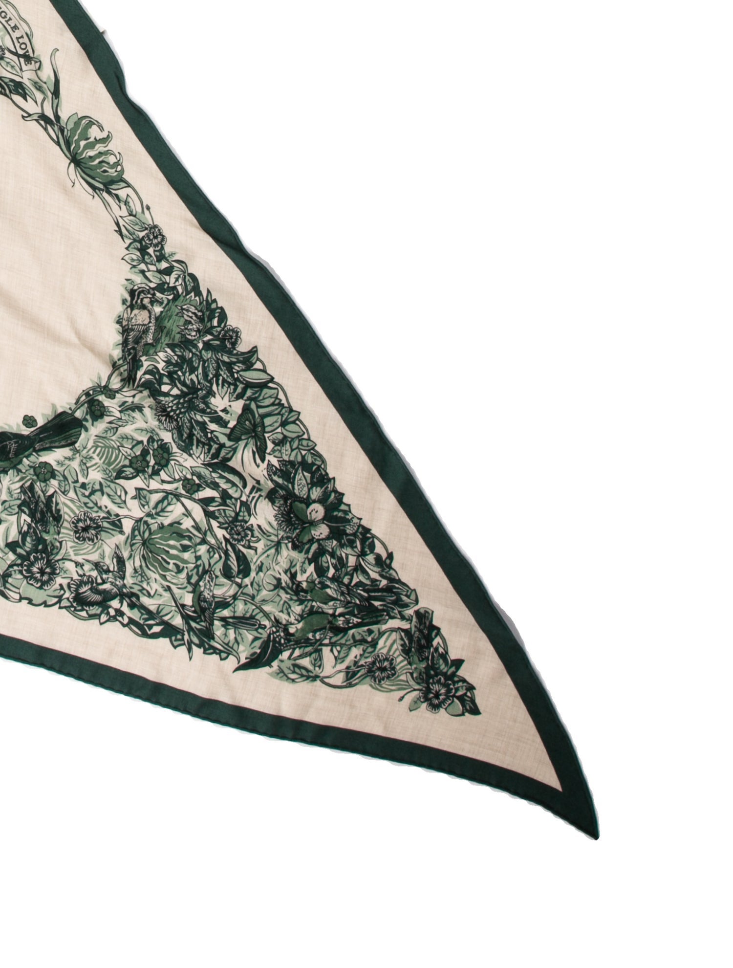 Hermès Jungle Love Silk Triangle Scarf