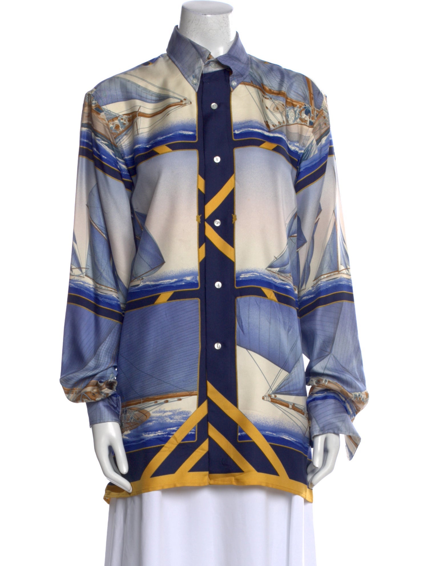 Hermès Silk Printed Tunic