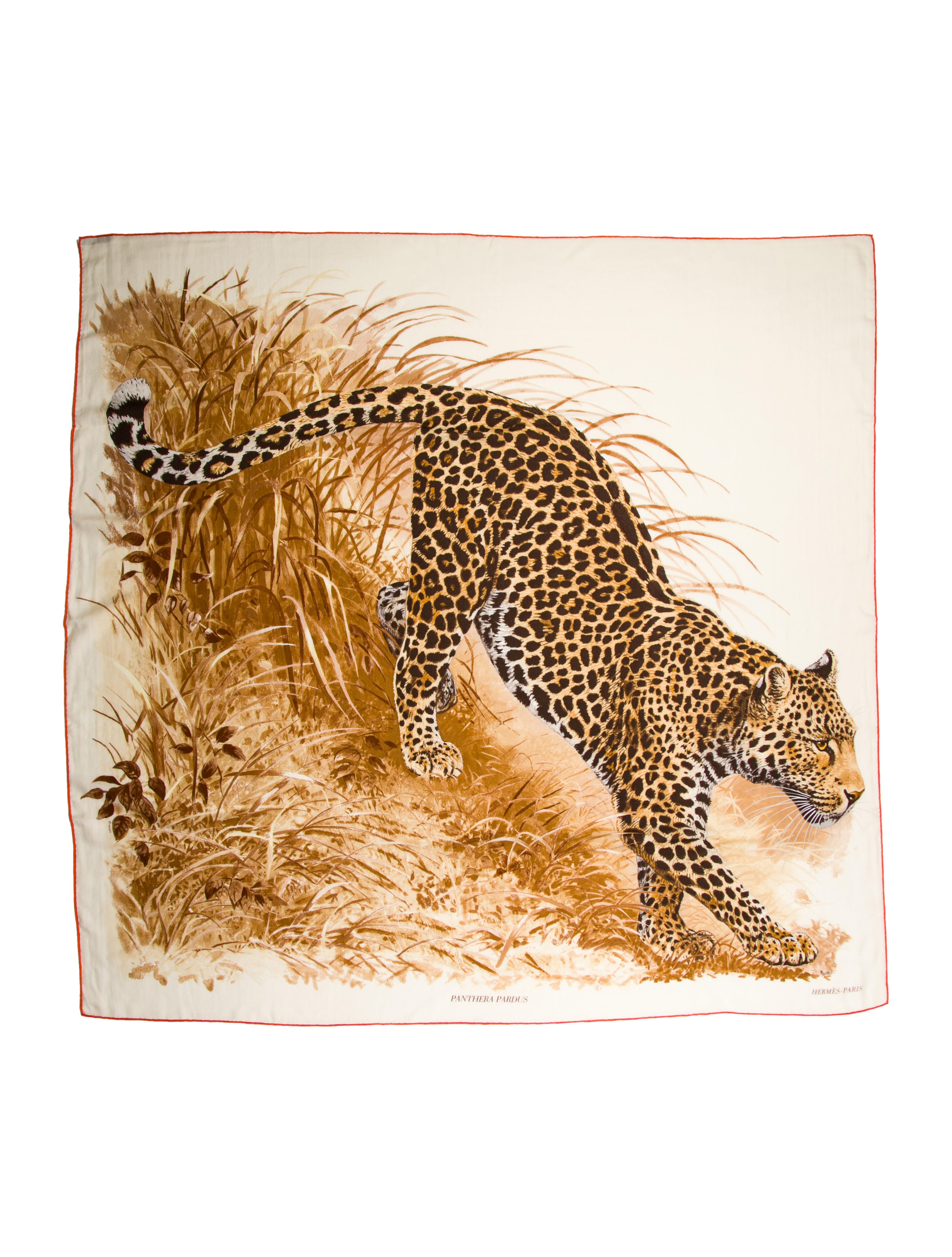 Hermès Panthera Pardus Cashmere Shawl