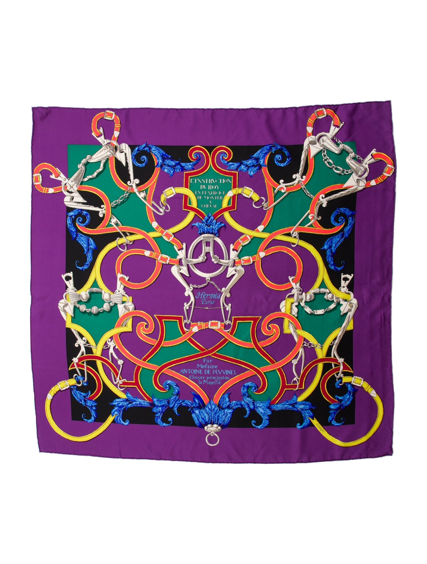 Hermès L'Instruction du Roy Silk Scarf