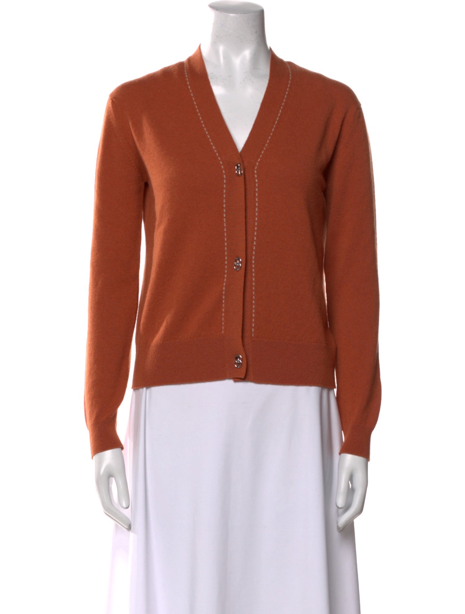 Hermès Cashmere V-Neck Sweater