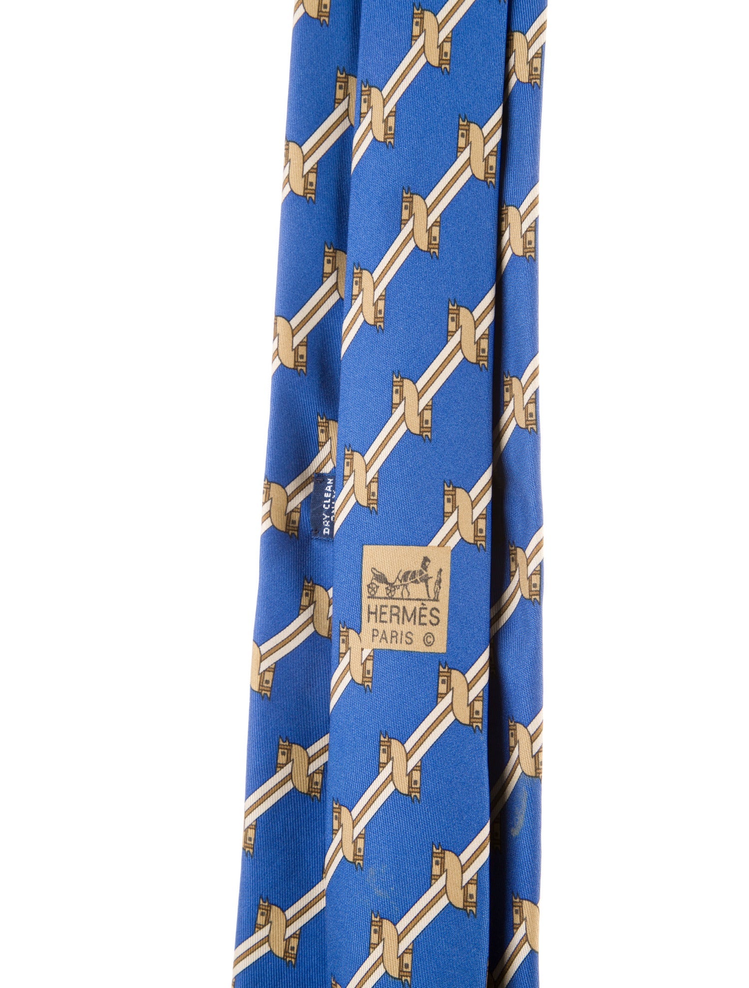 Hermès Silk Printed Tie