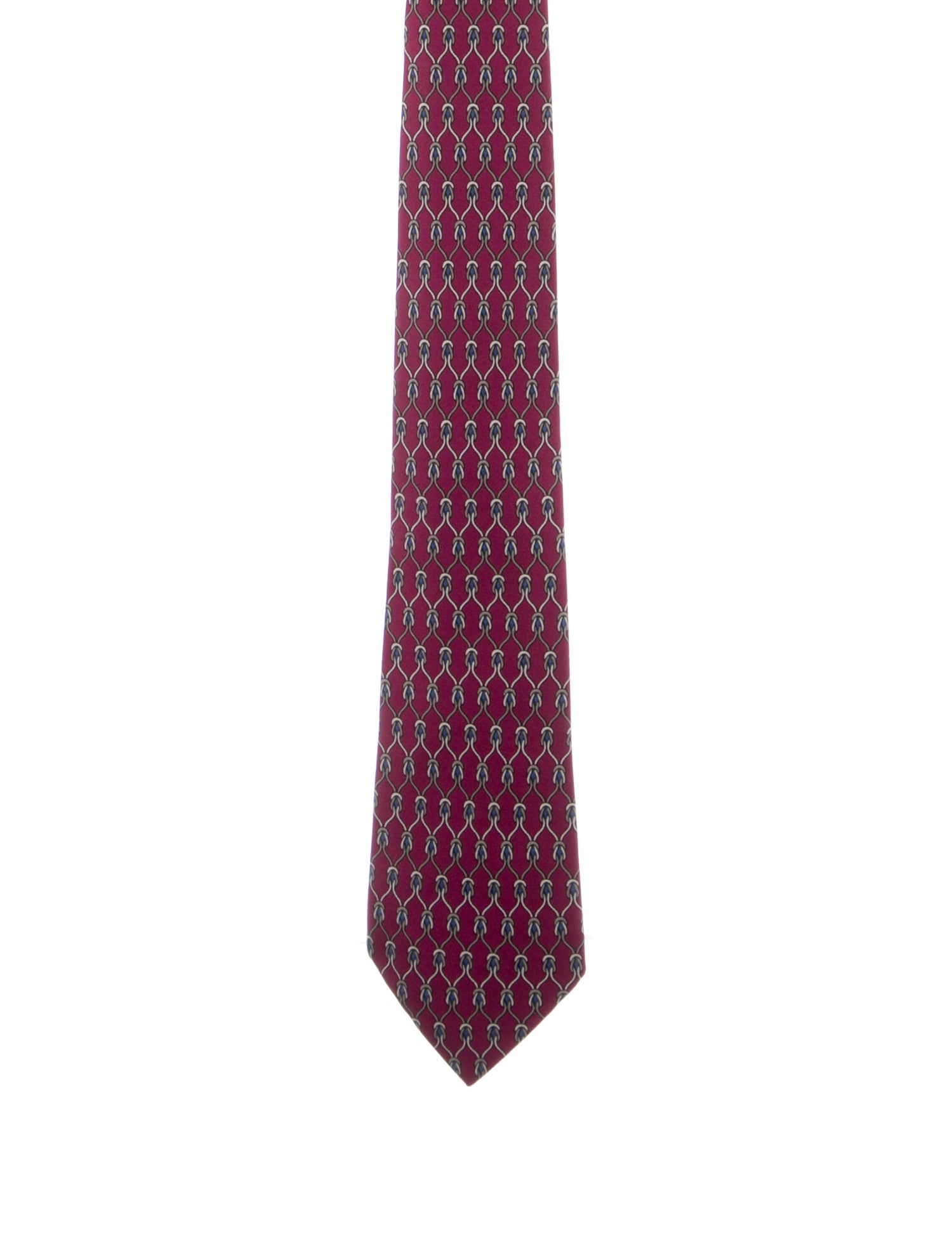 Hermès Patterned Silk Tie
