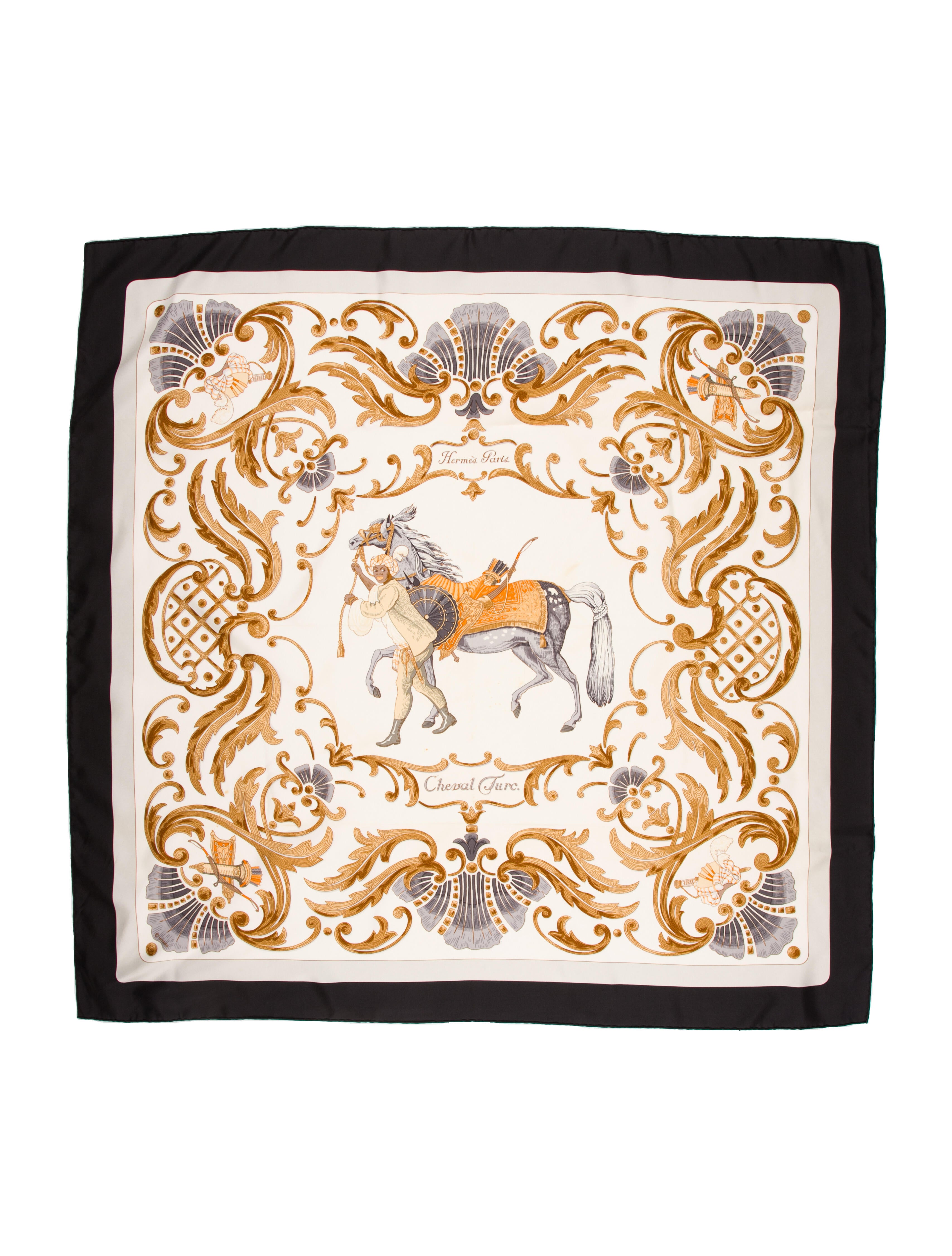 Hermès Cheval Turc Silk Scarf