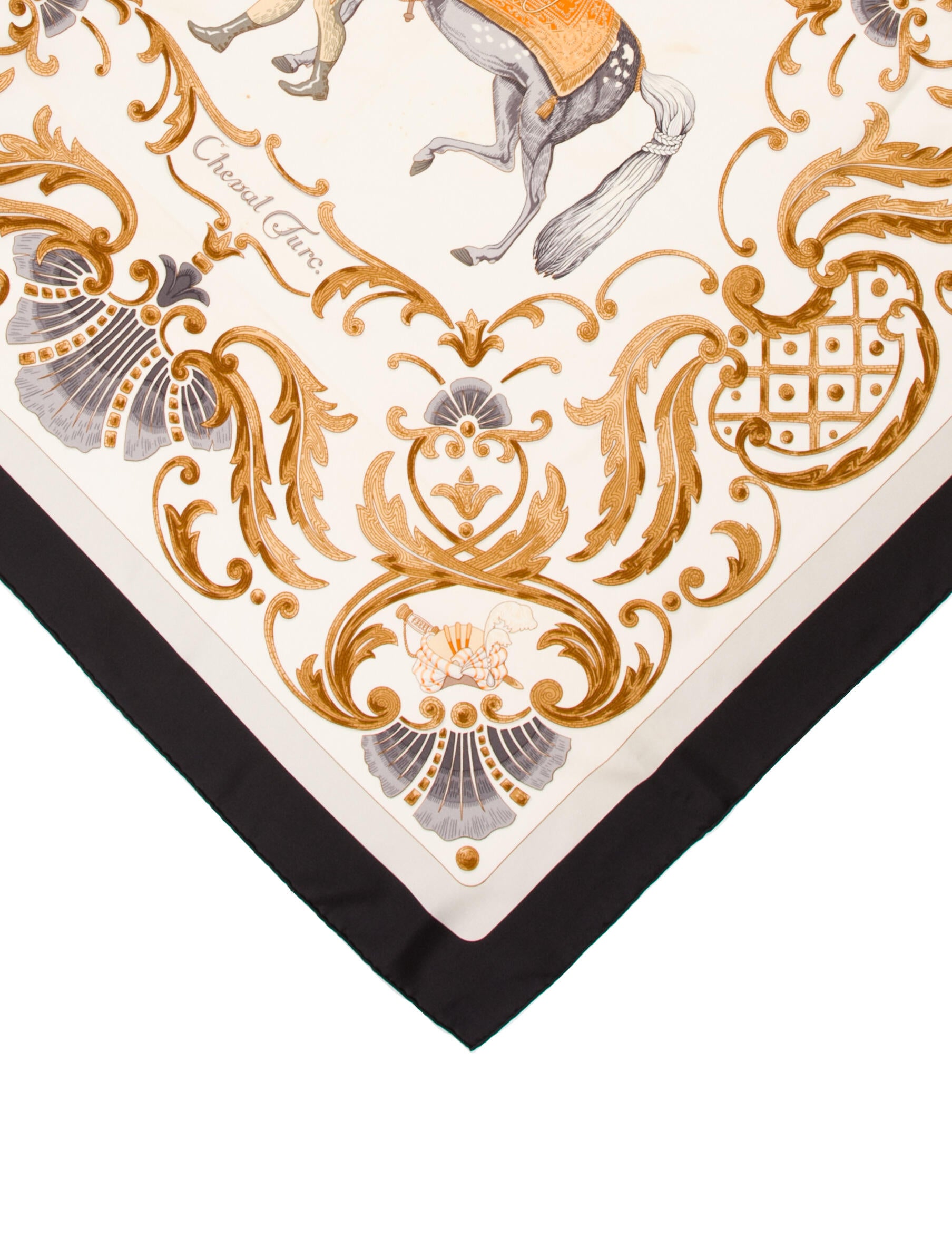Hermès Cheval Turc Silk Scarf