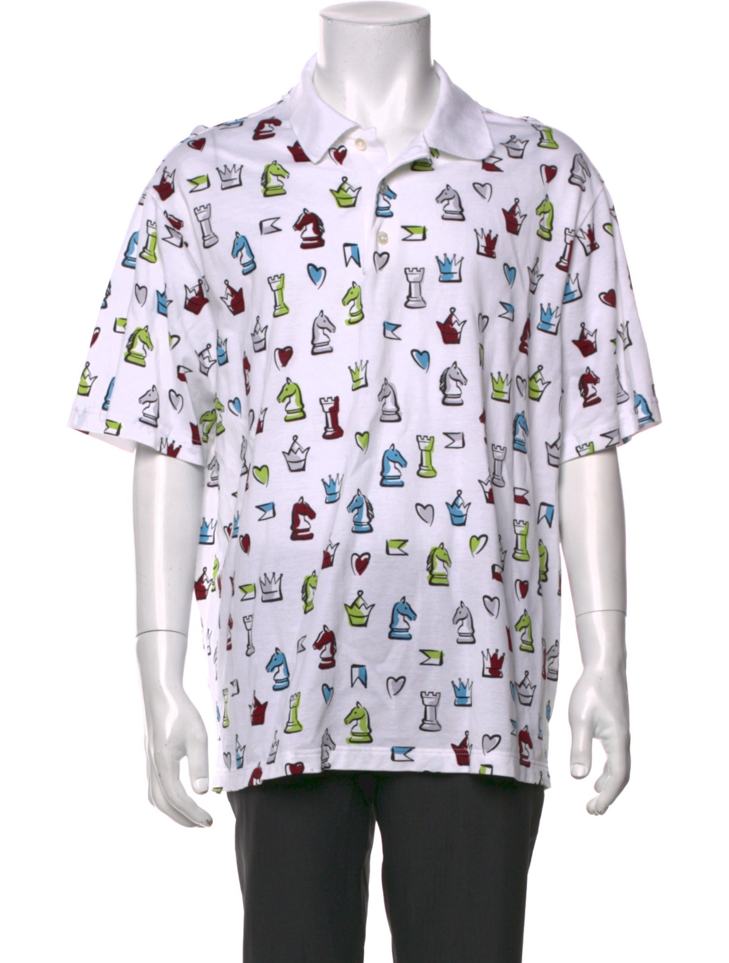 Hermès Printed Crew Neck Polo Shirt