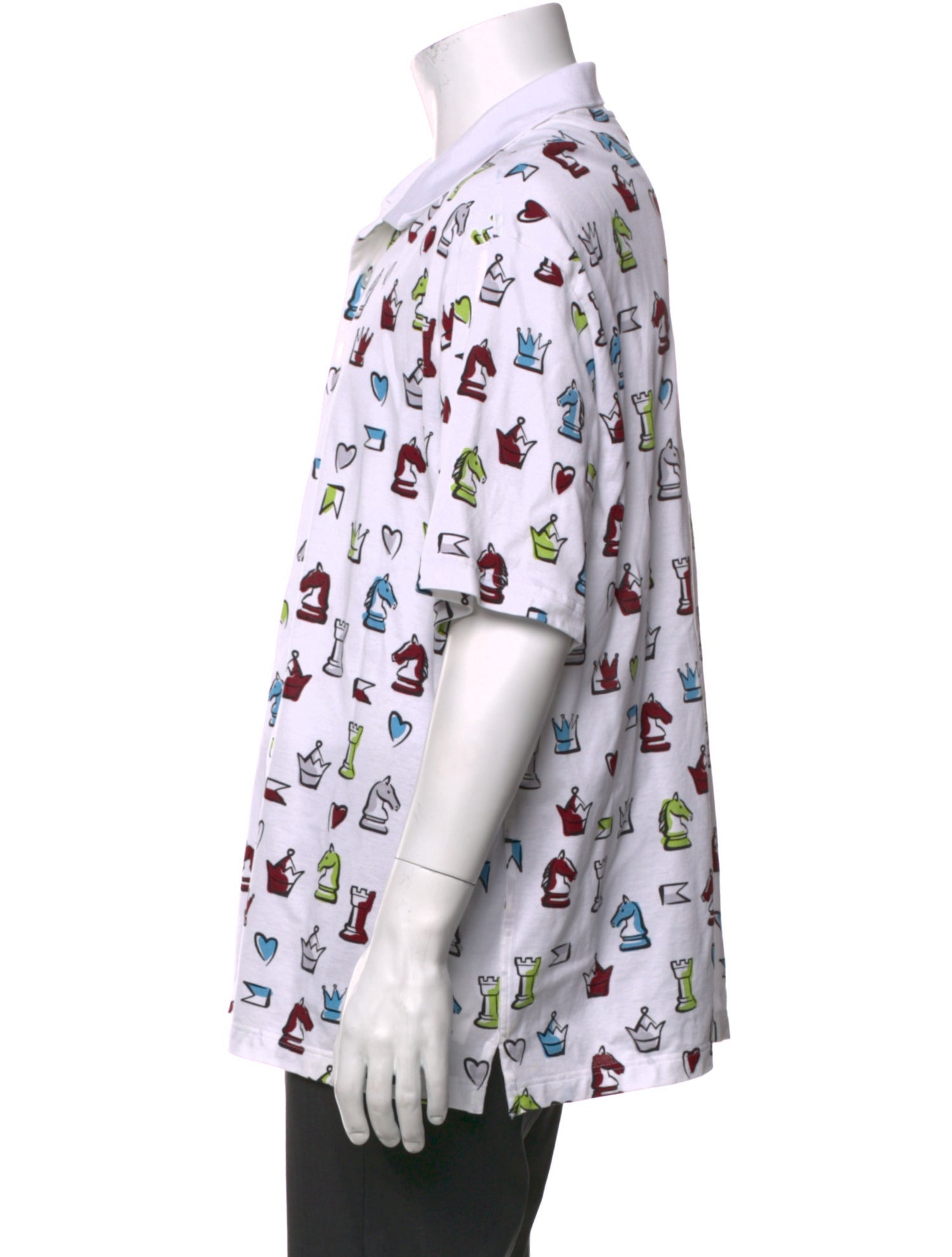 Hermès Printed Crew Neck Polo Shirt