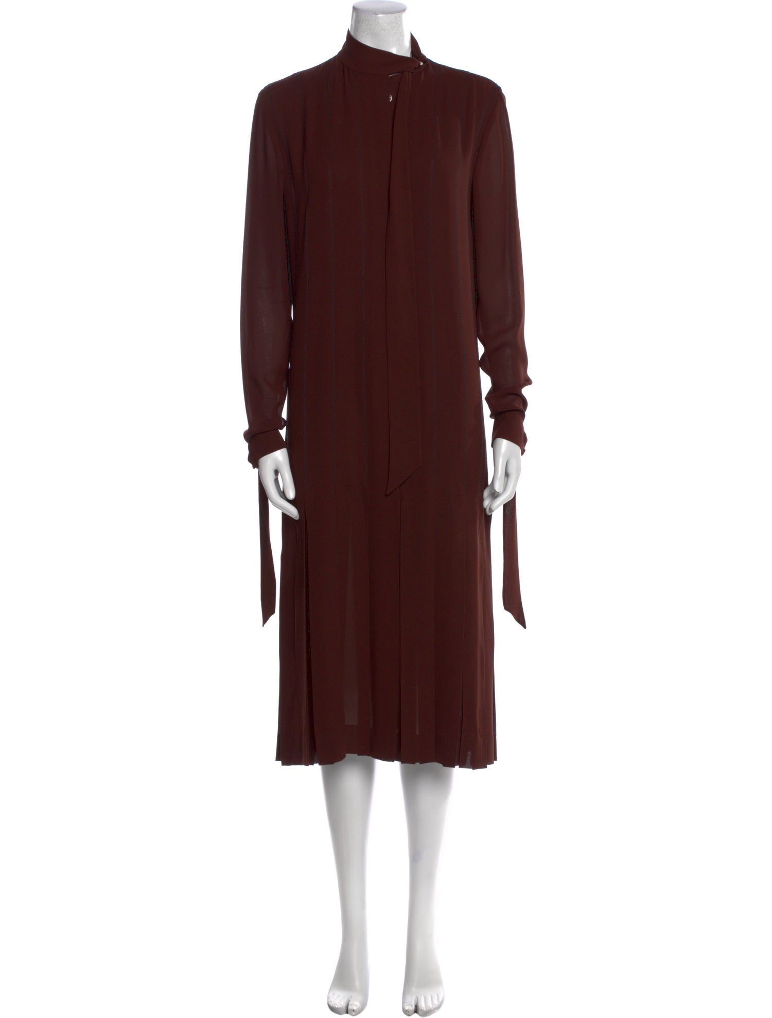Hermès Silk Midi Length Dress