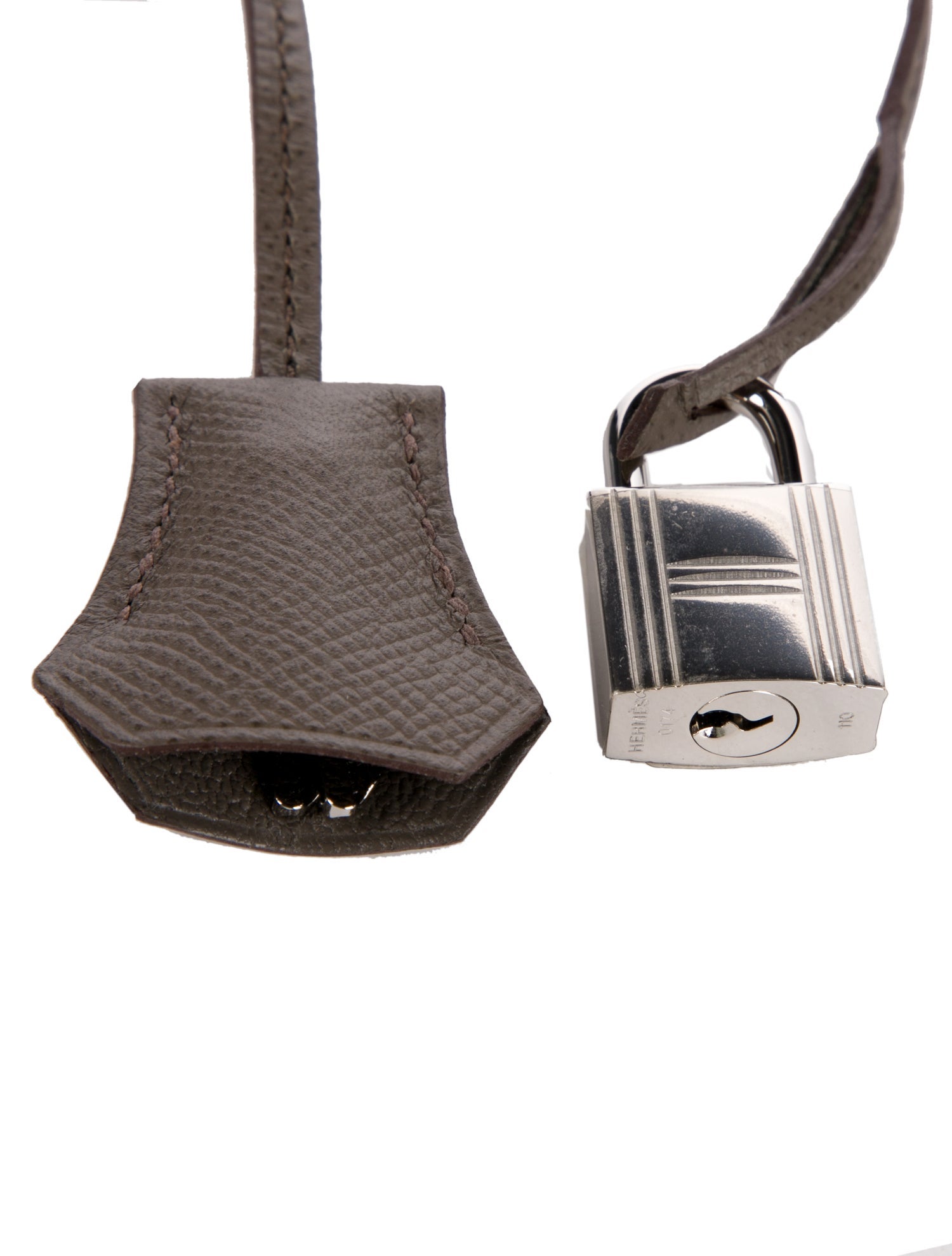 Hermès Epsom Clochette Lock & Key Set
