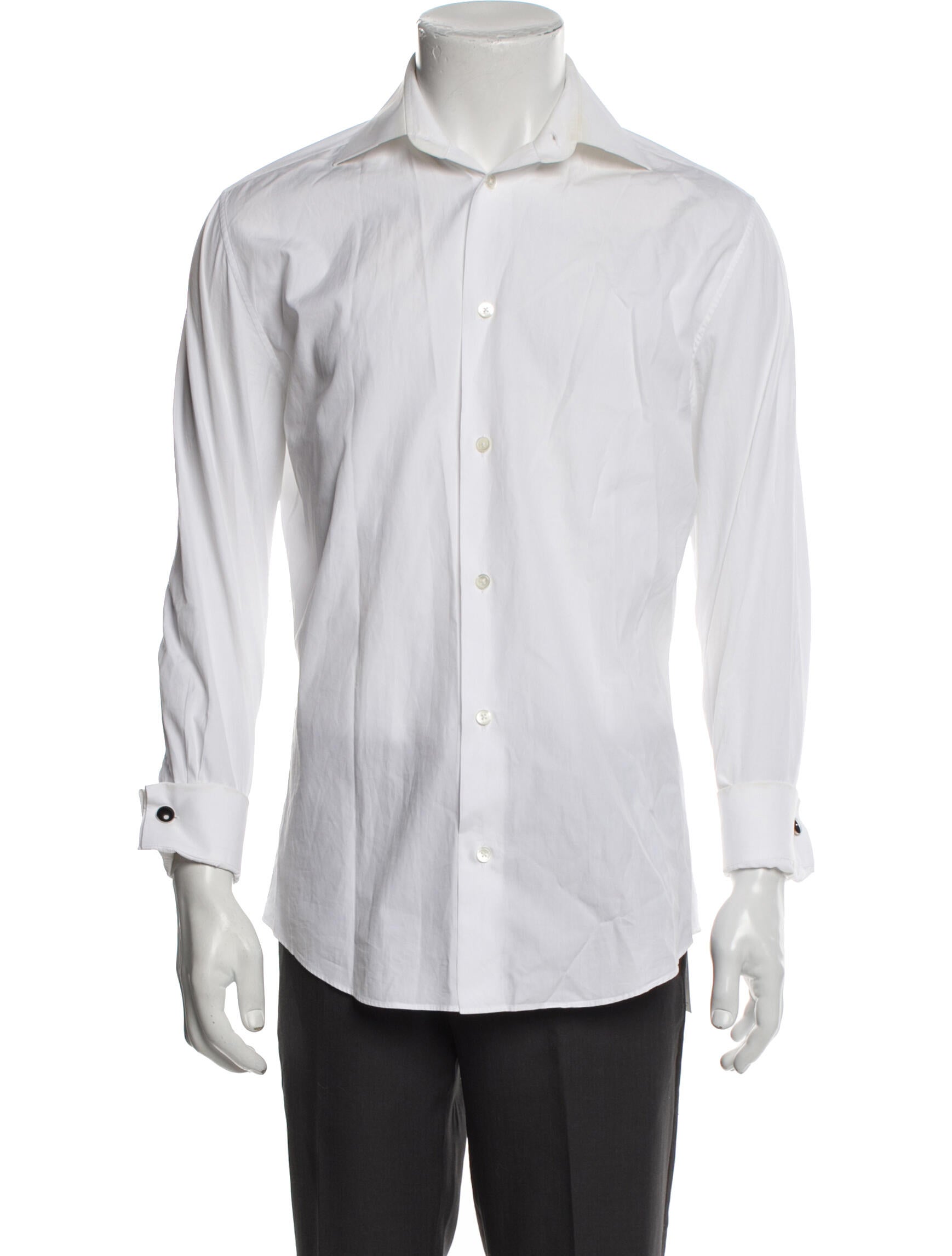 Hermès Striped Long Sleeve Dress Shirt