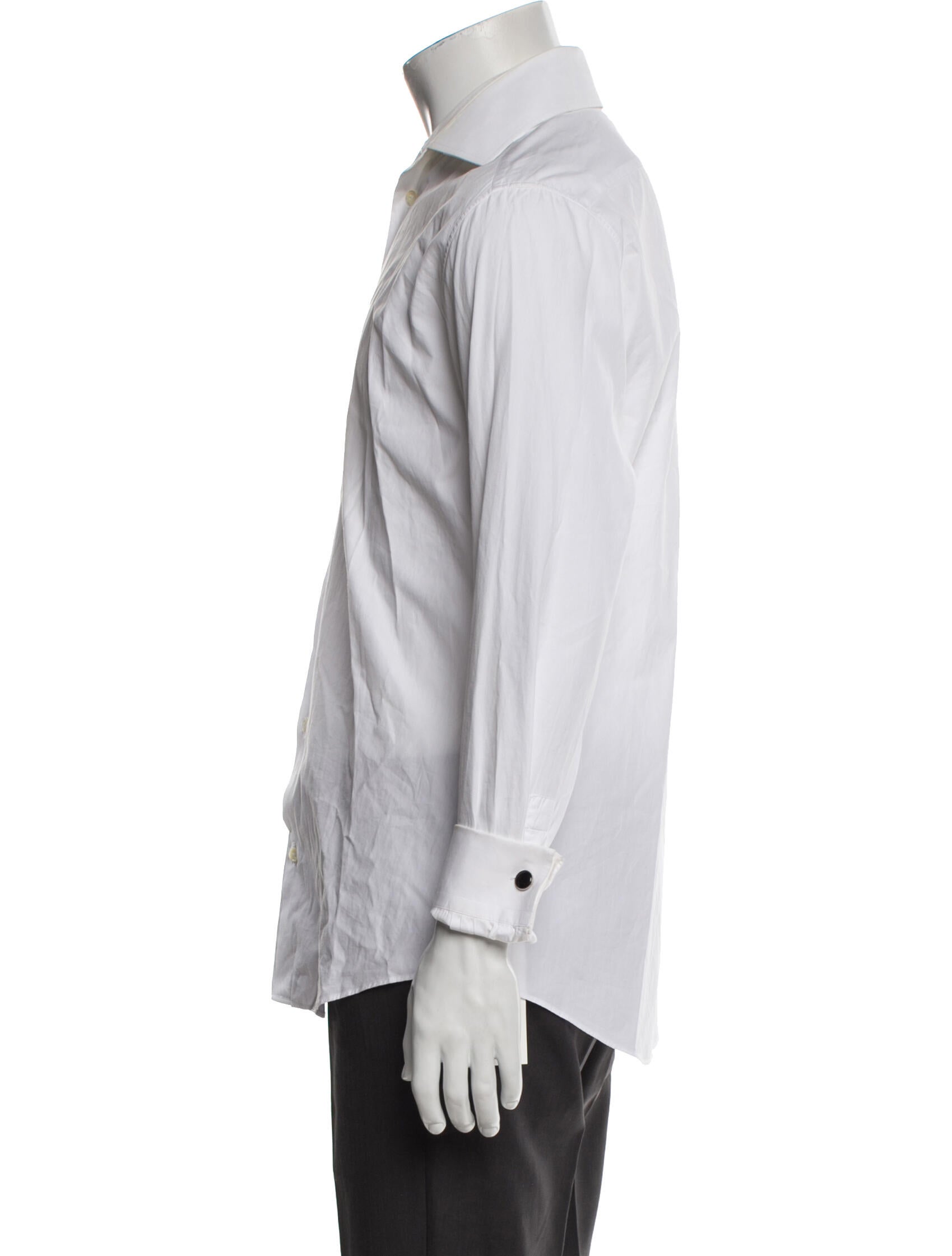 Hermès Striped Long Sleeve Dress Shirt