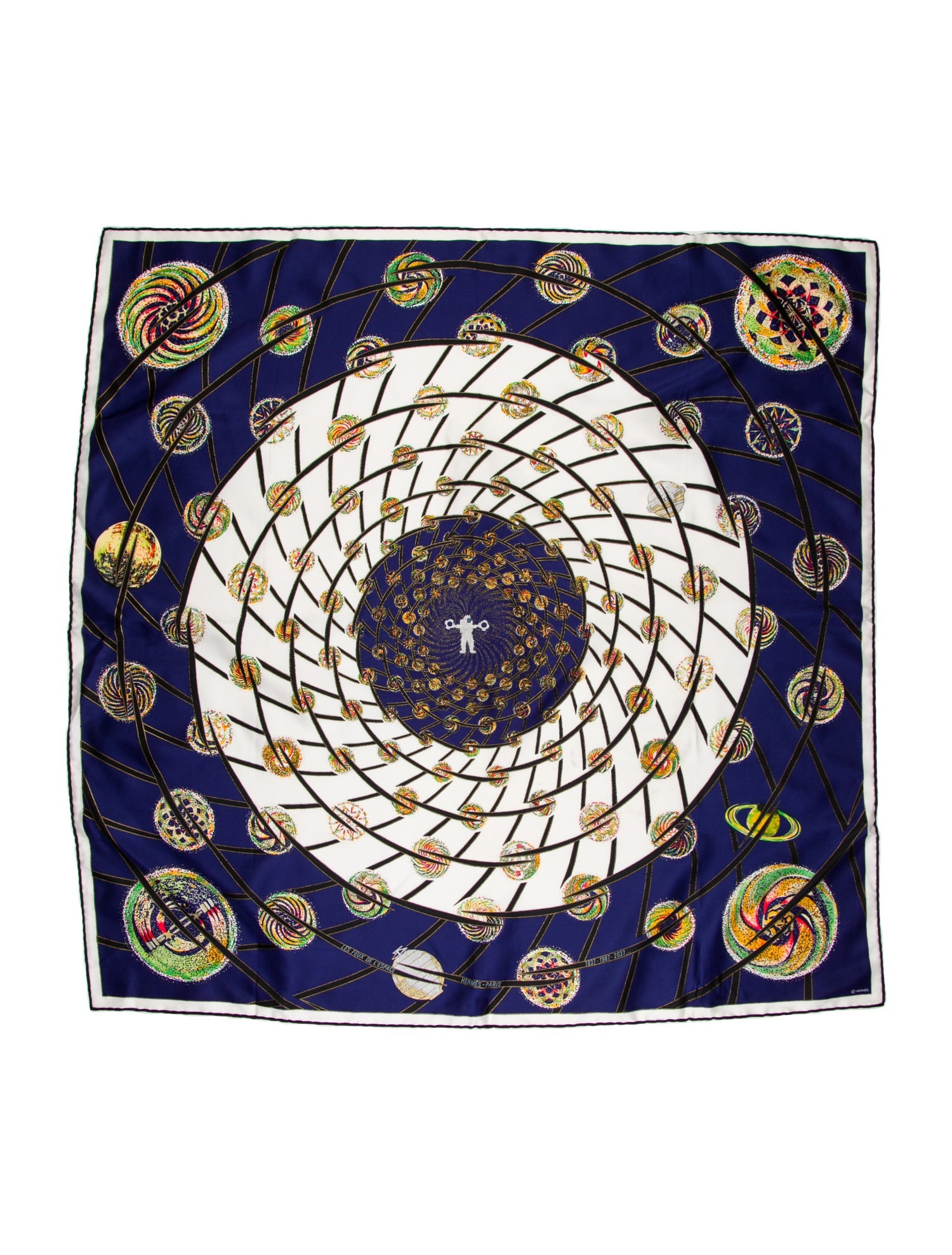 Hermès Les Feux de L’Espace Silk Scarf