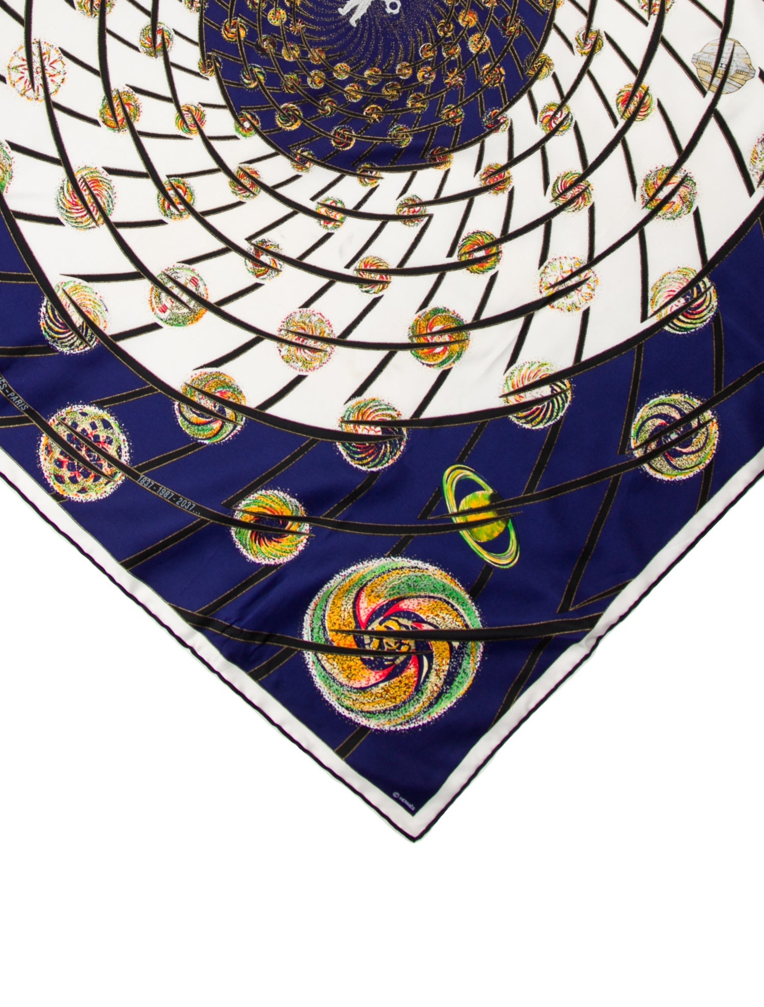 Hermès Les Feux de L’Espace Silk Scarf