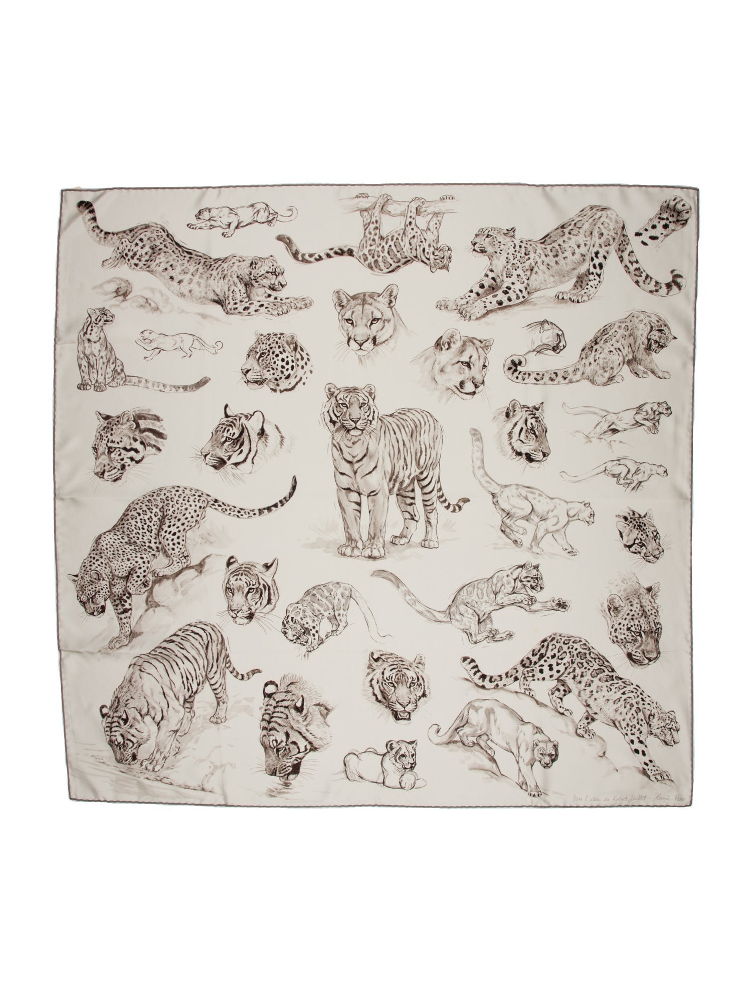 Hermès Dans L'atelier Silk Scarf