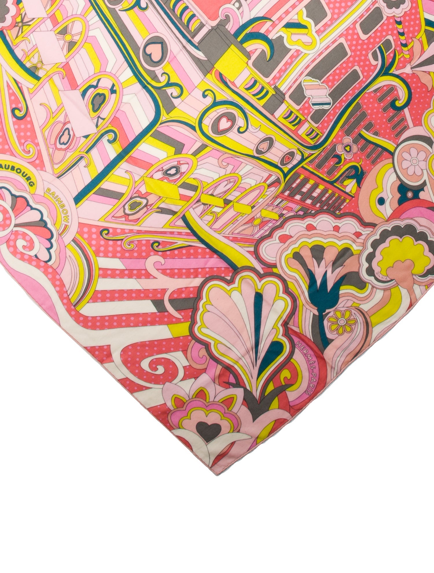 Hermès Faubourg Rainbow Cashmere Shawl