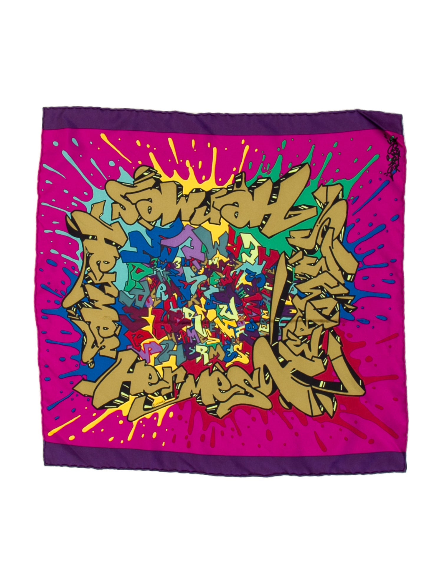 Hermès Graffiti Silk Scarf