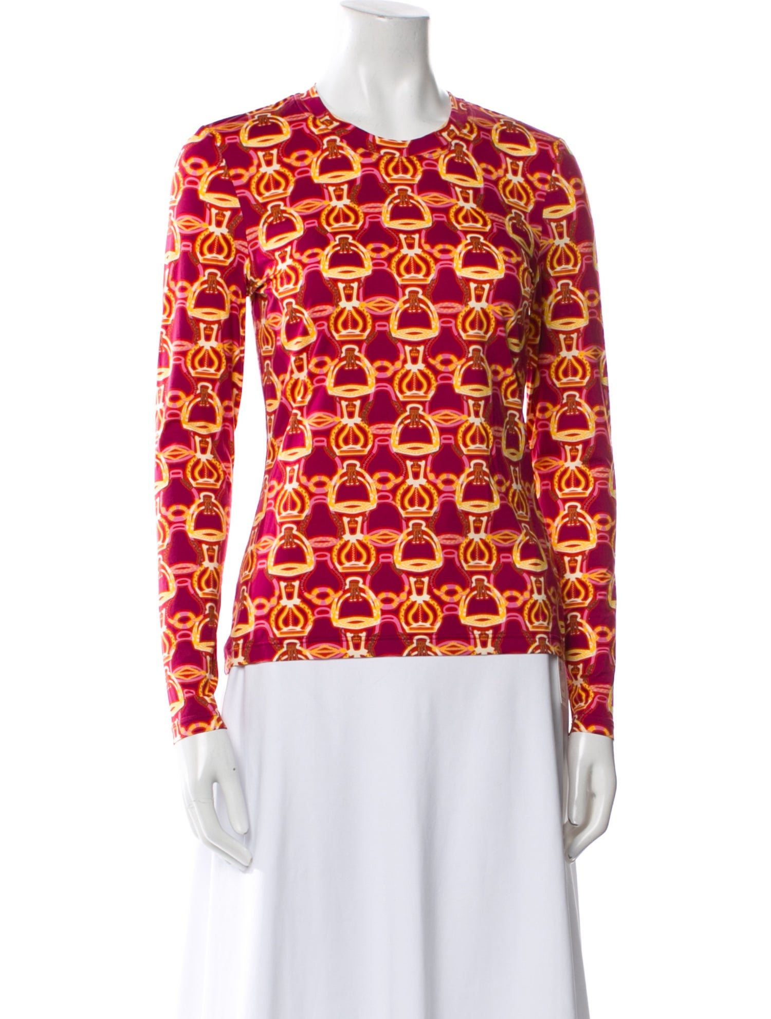 Hermès Printed Crew Neck Sweatshirt