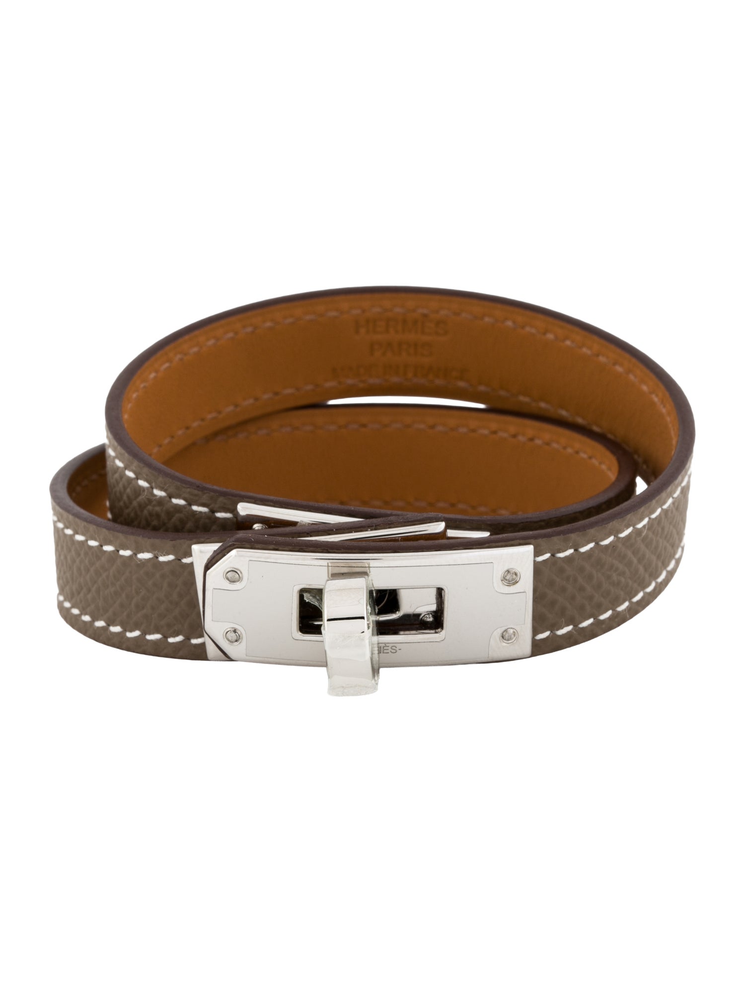 Hermès Leather Kelly Double Tour Wrap Bracelet