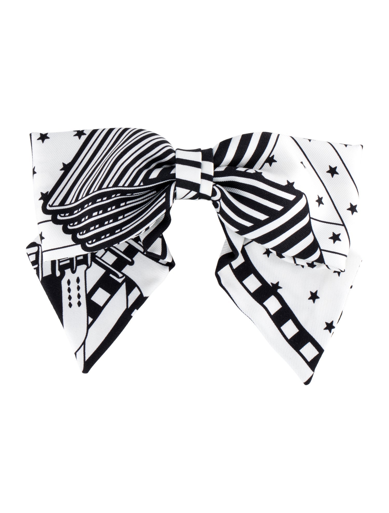 Hermès Sangles en Zigzag Bandana Grenelle Hair Clip
