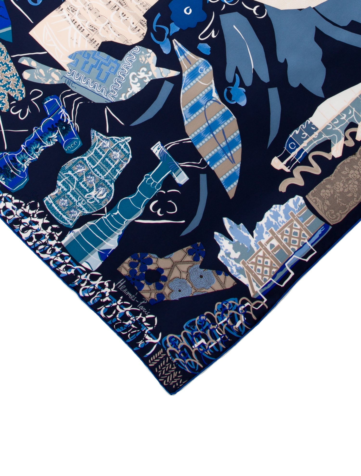 Hermès La Maison Des Oiseaux Parleurs Silk Scarf