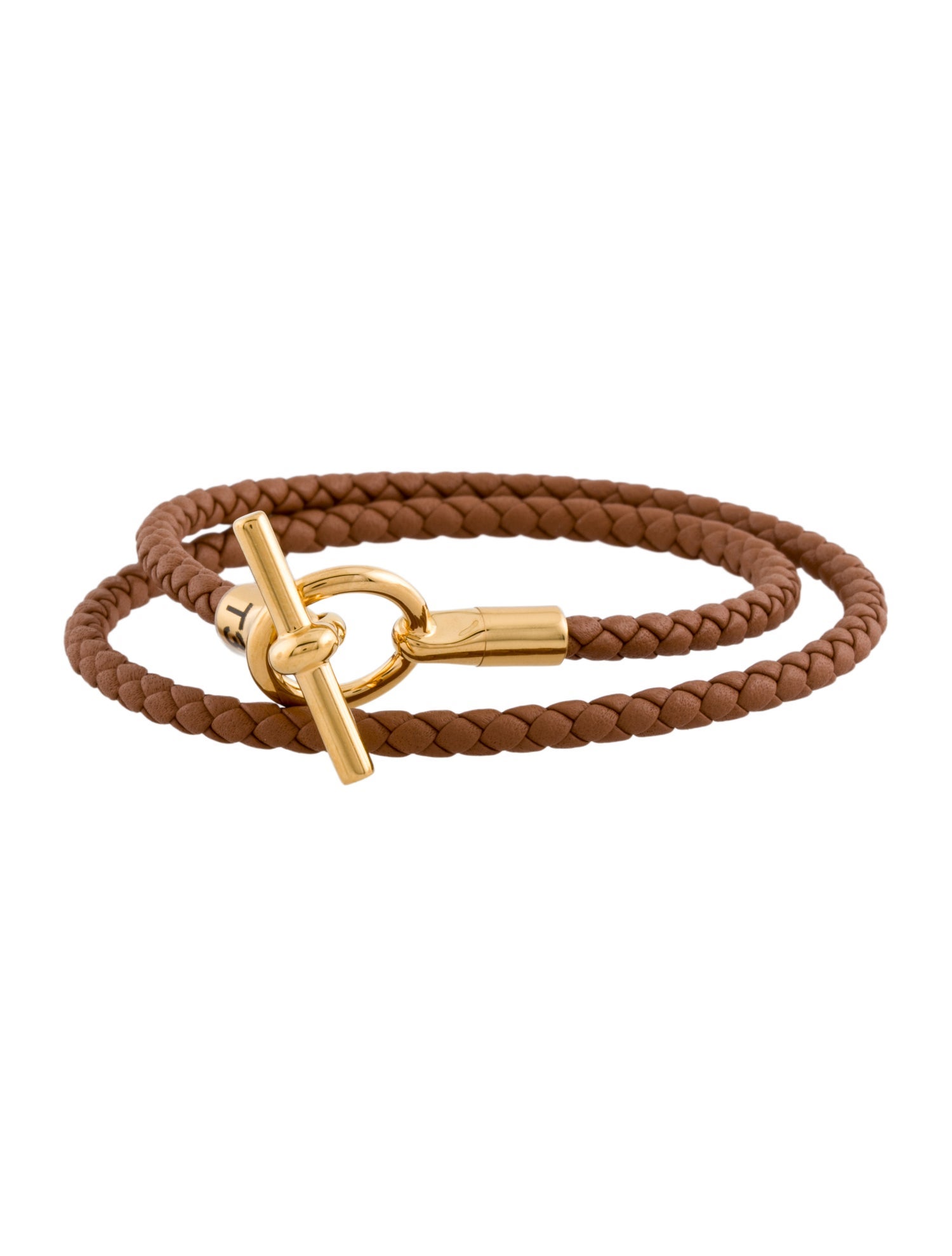 Hermès Leather Glenan Double Tour Wrap Bracelet