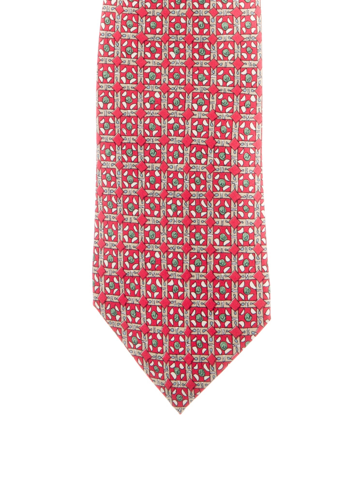 Hermès Silk Pattern Tie