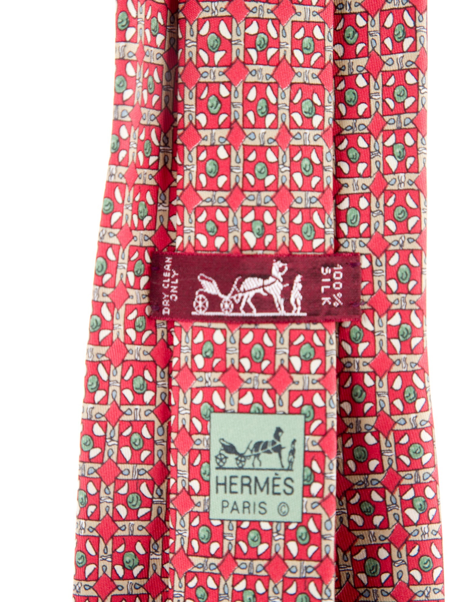 Hermès Silk Pattern Tie