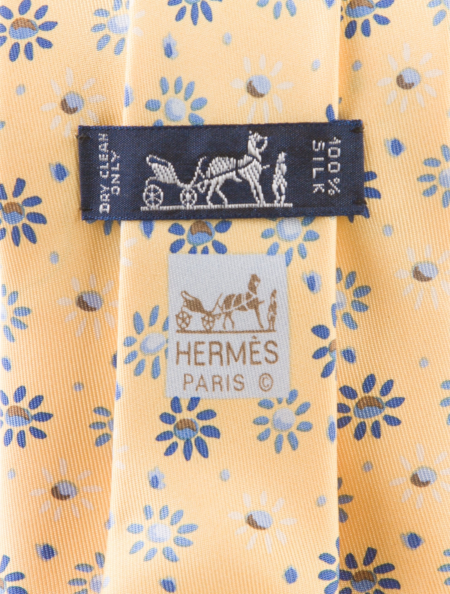 Hermès Silk Printed Tie