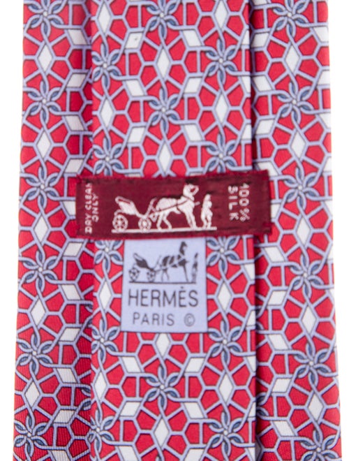 Hermès pattern print tie