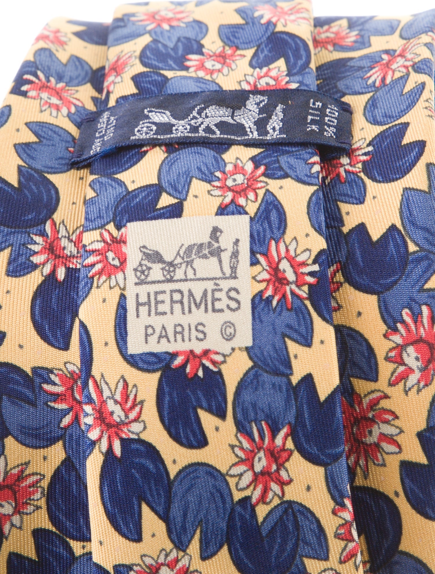 Hermès Silk Printed Tie