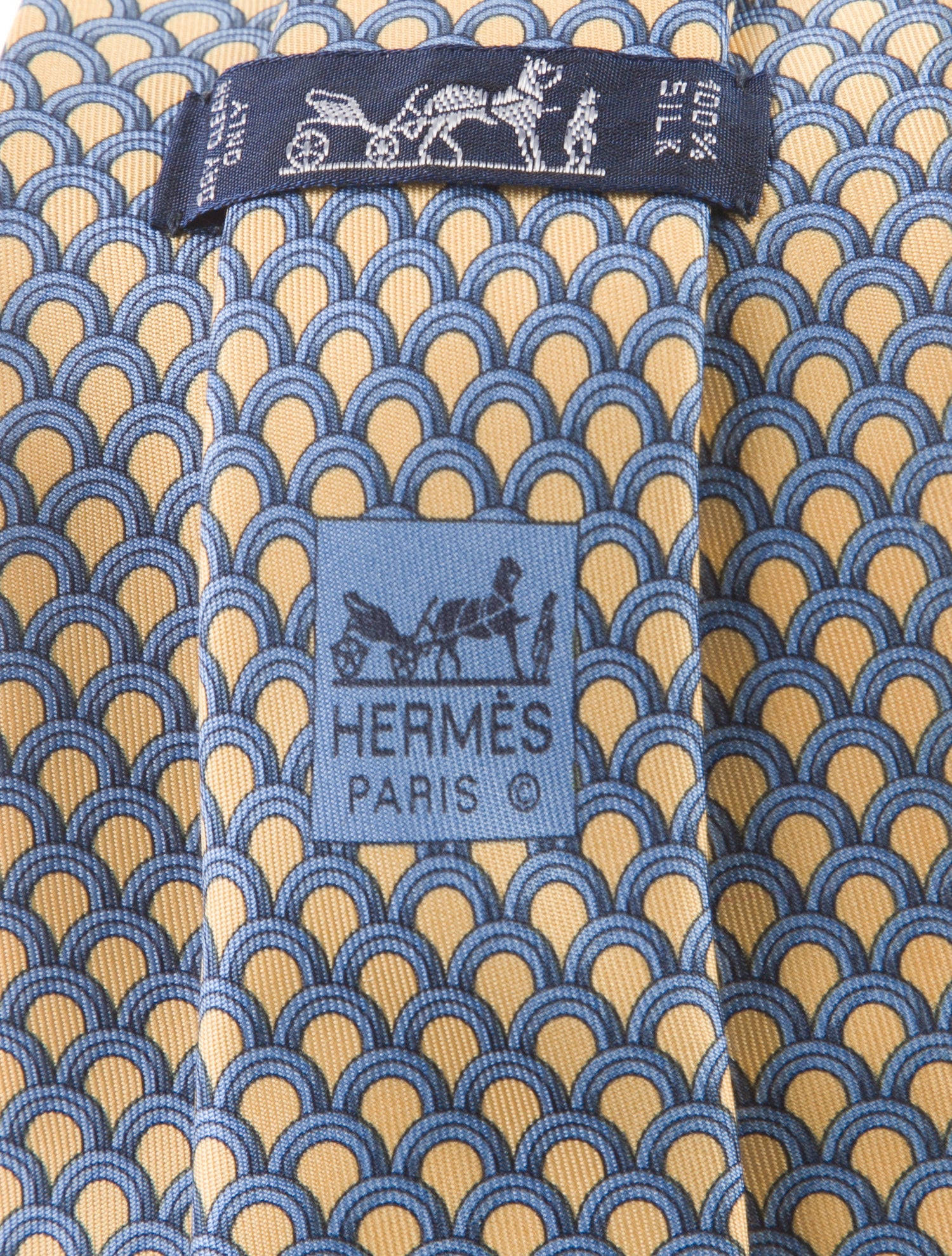 Hermès Silk Printed Tie