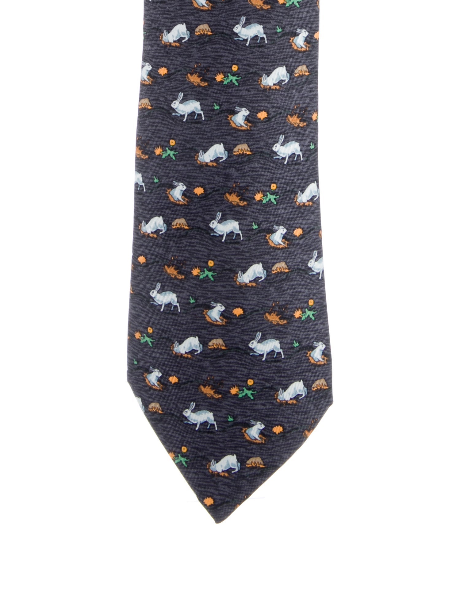 Hermès Silk Printed Tie