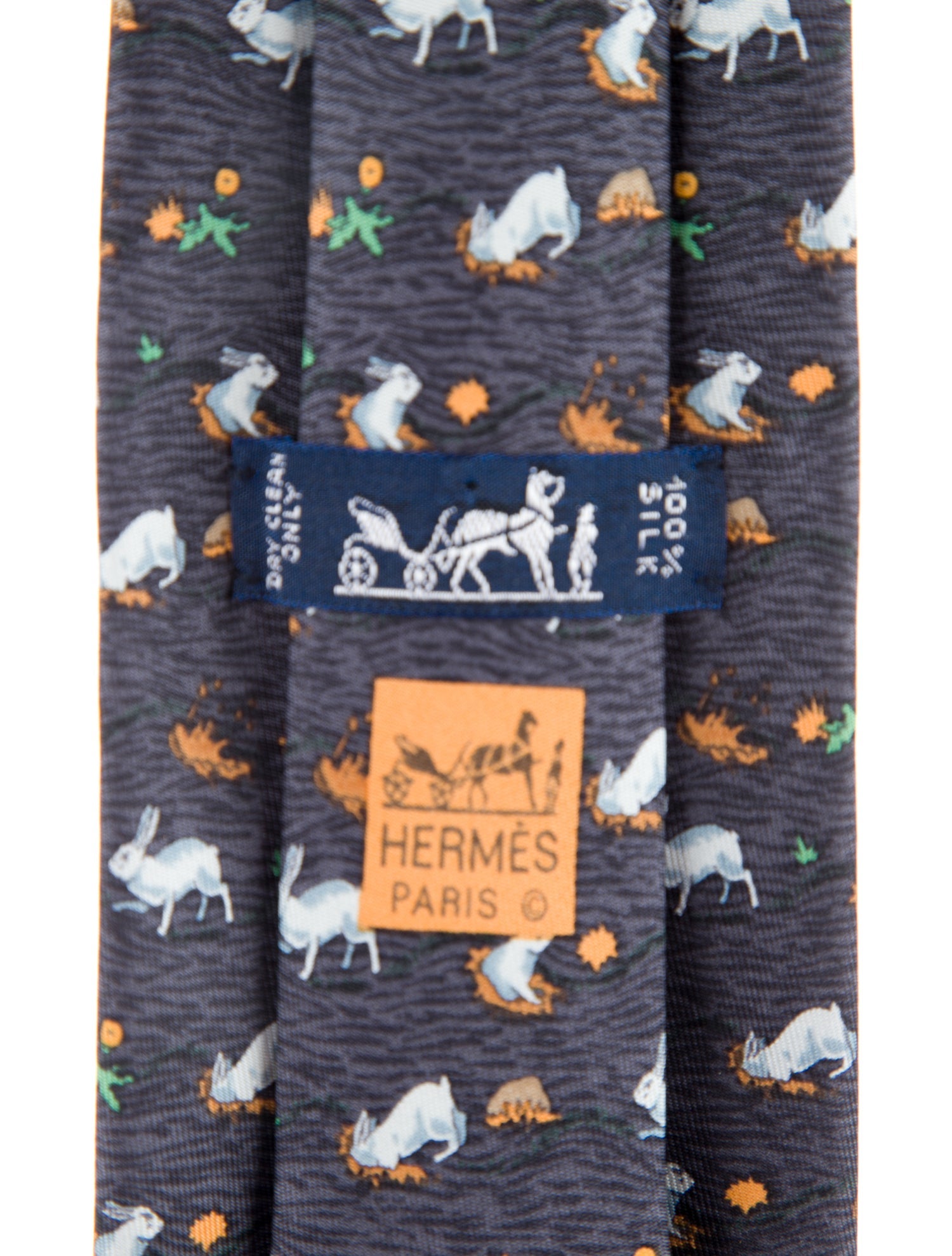 Hermès Silk Printed Tie