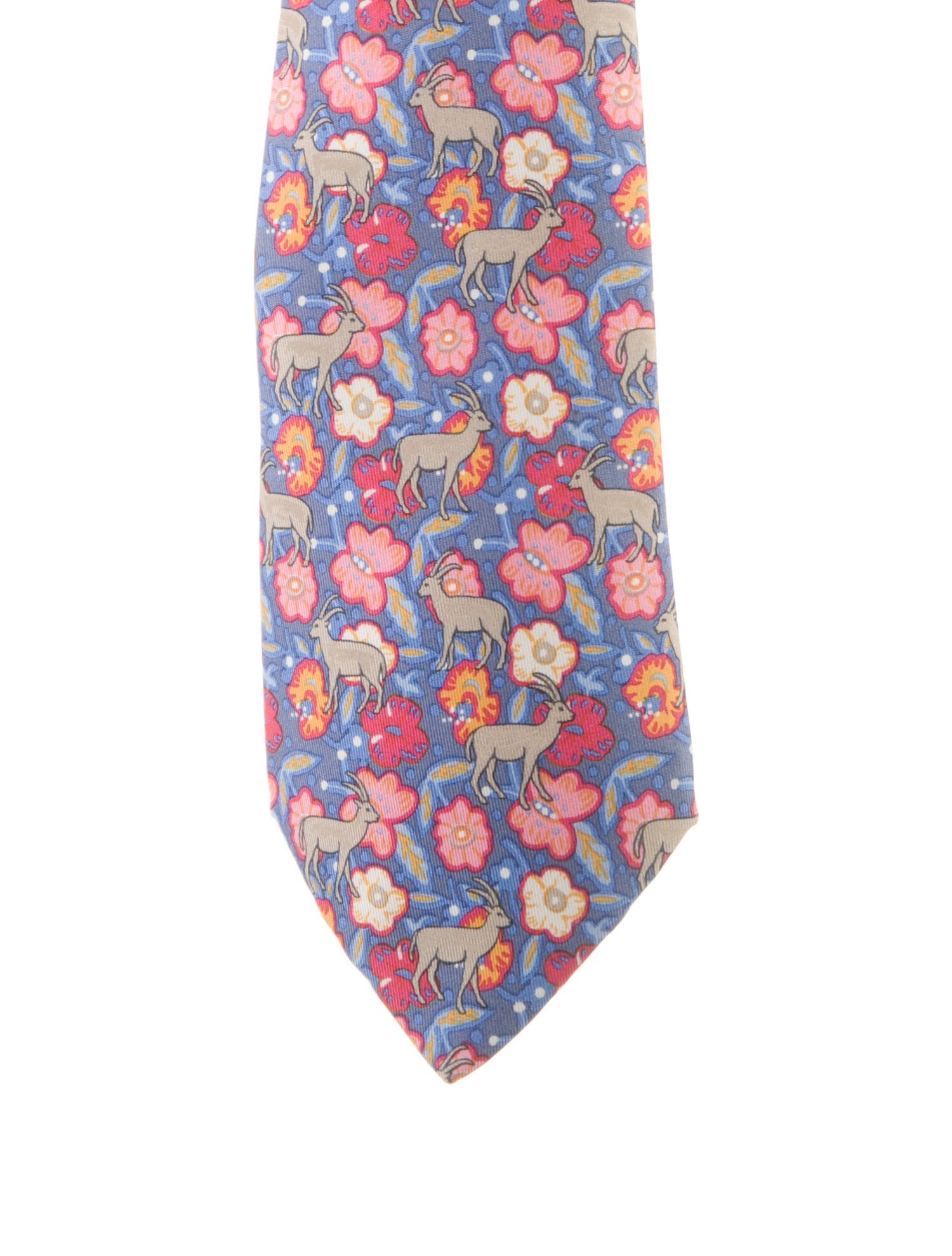 Hermès Silk Printed Tie