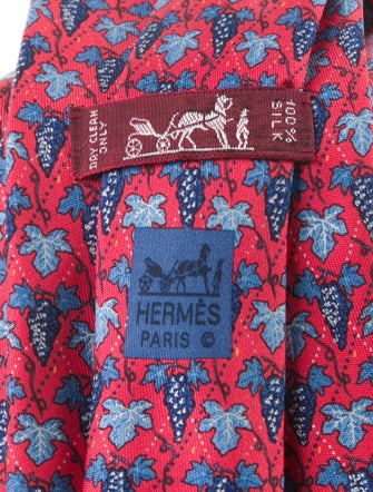 Hermès Silk Printed Tie