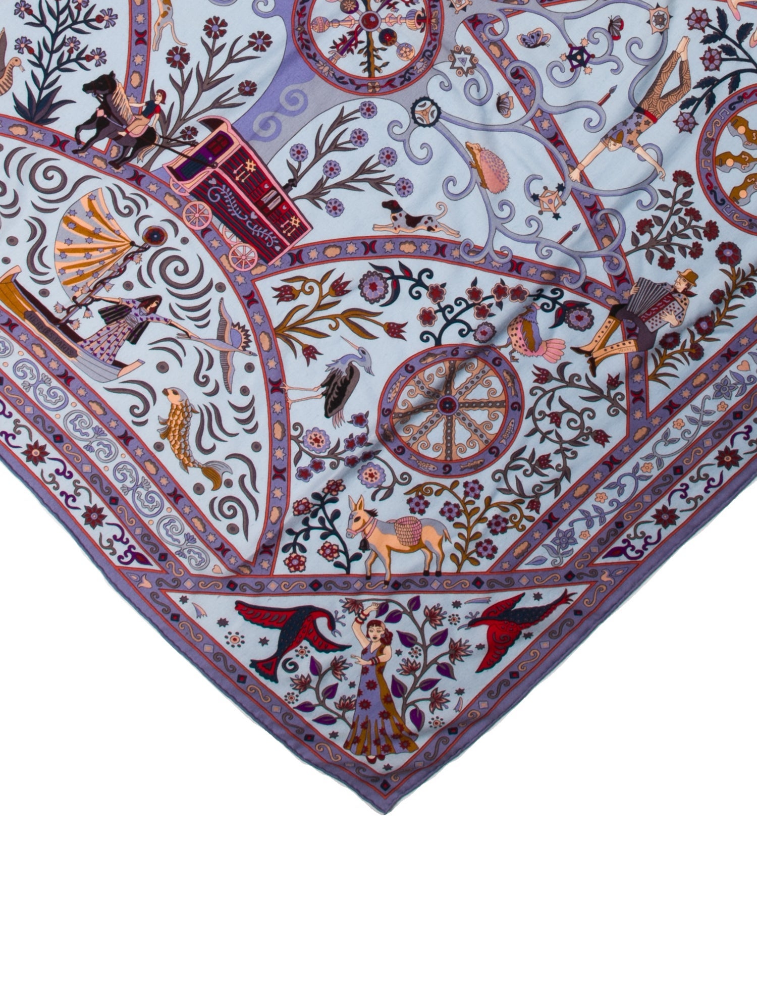 Hermès Peuple du Vent Cashmere Shawl