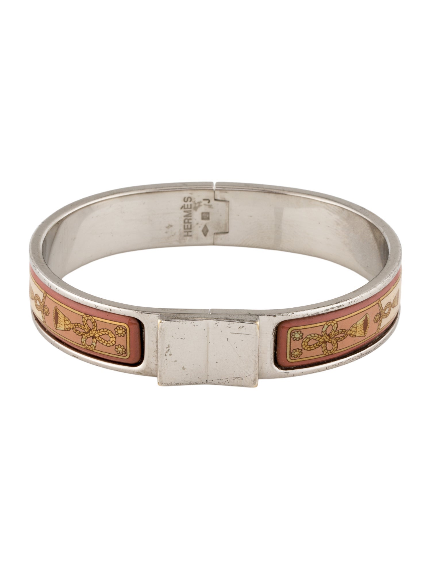 Hermès Loquet Narrow Enamel Hinge Bracelet